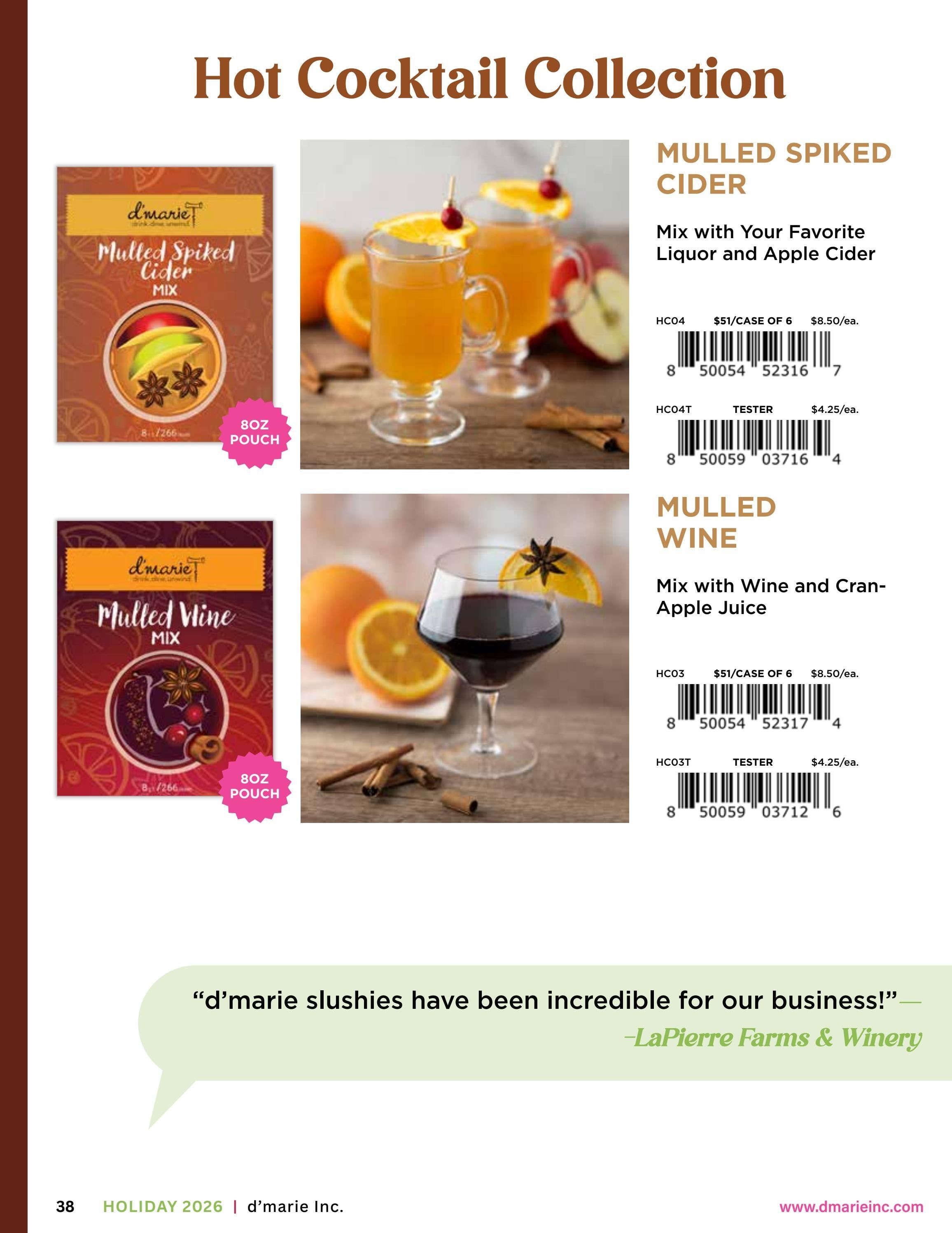 d'marie Holiday Food and Drink Catalog Weekly Ad January 1 - December 31, 2026