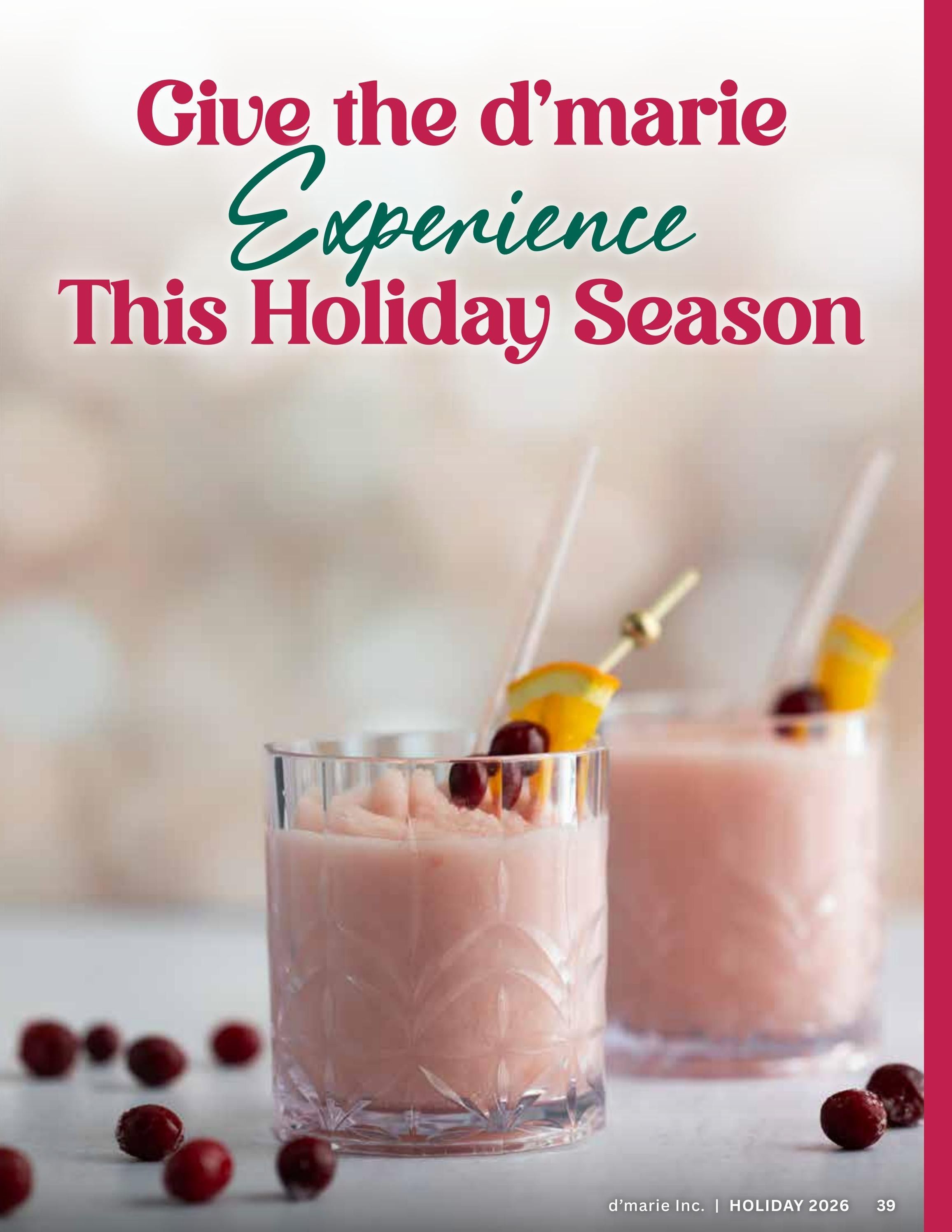 d'marie Holiday Food and Drink Catalog Weekly Ad January 1 - December 31, 2026