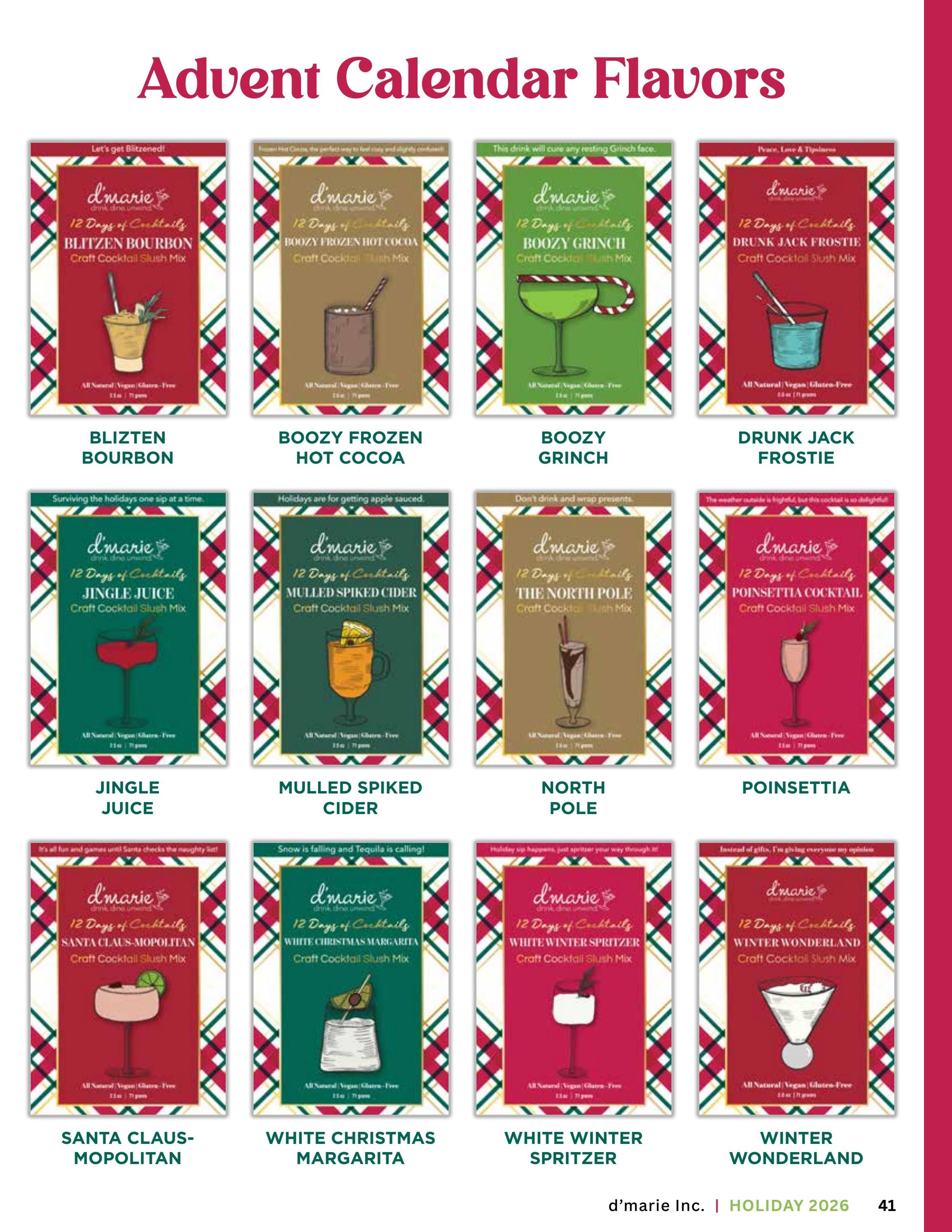 d'marie Holiday Food and Drink Catalog Weekly Ad January 1 - December 31, 2026