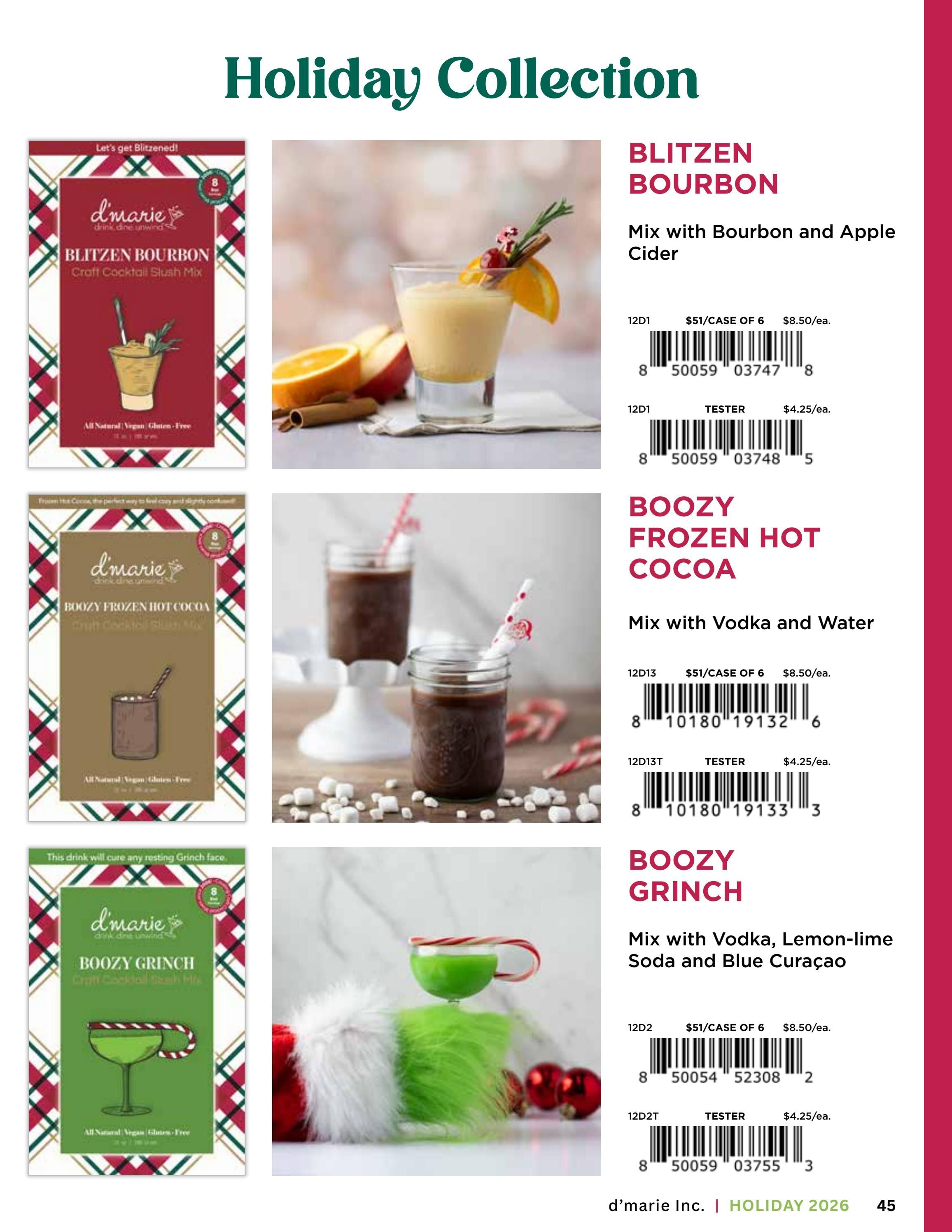 d'marie Holiday Food and Drink Catalog Weekly Ad January 1 - December 31, 2026