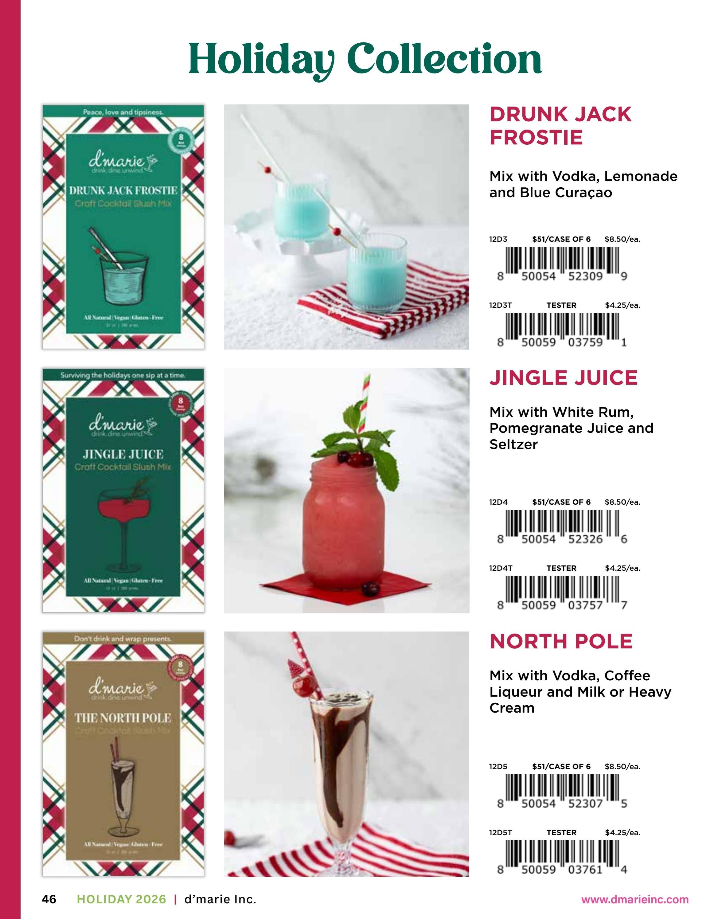 d'marie Holiday Food and Drink Catalog Weekly Ad January 1 - December 31, 2026
