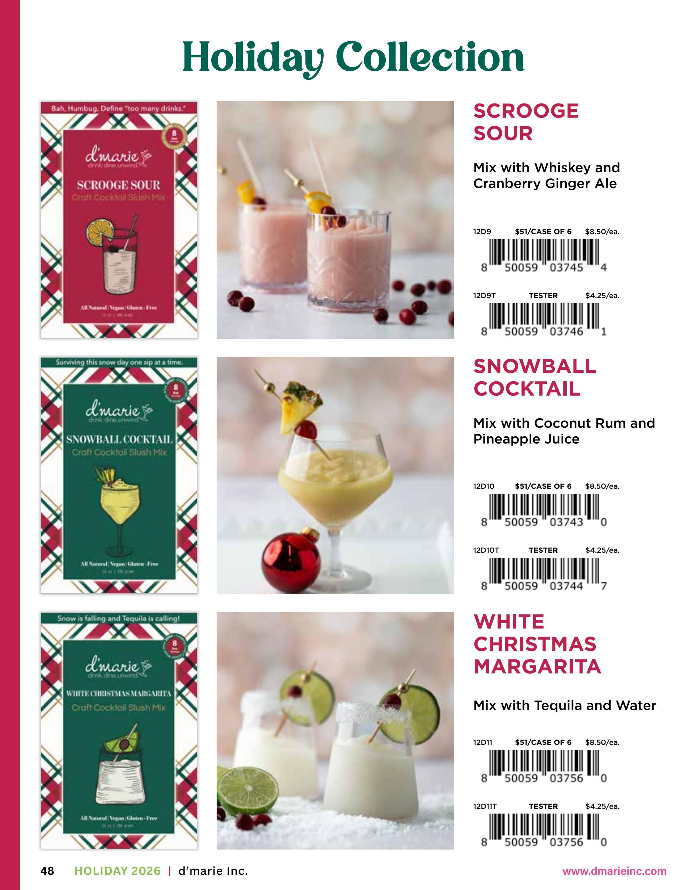 d'marie Holiday Food and Drink Catalog Weekly Ad January 1 - December 31, 2026