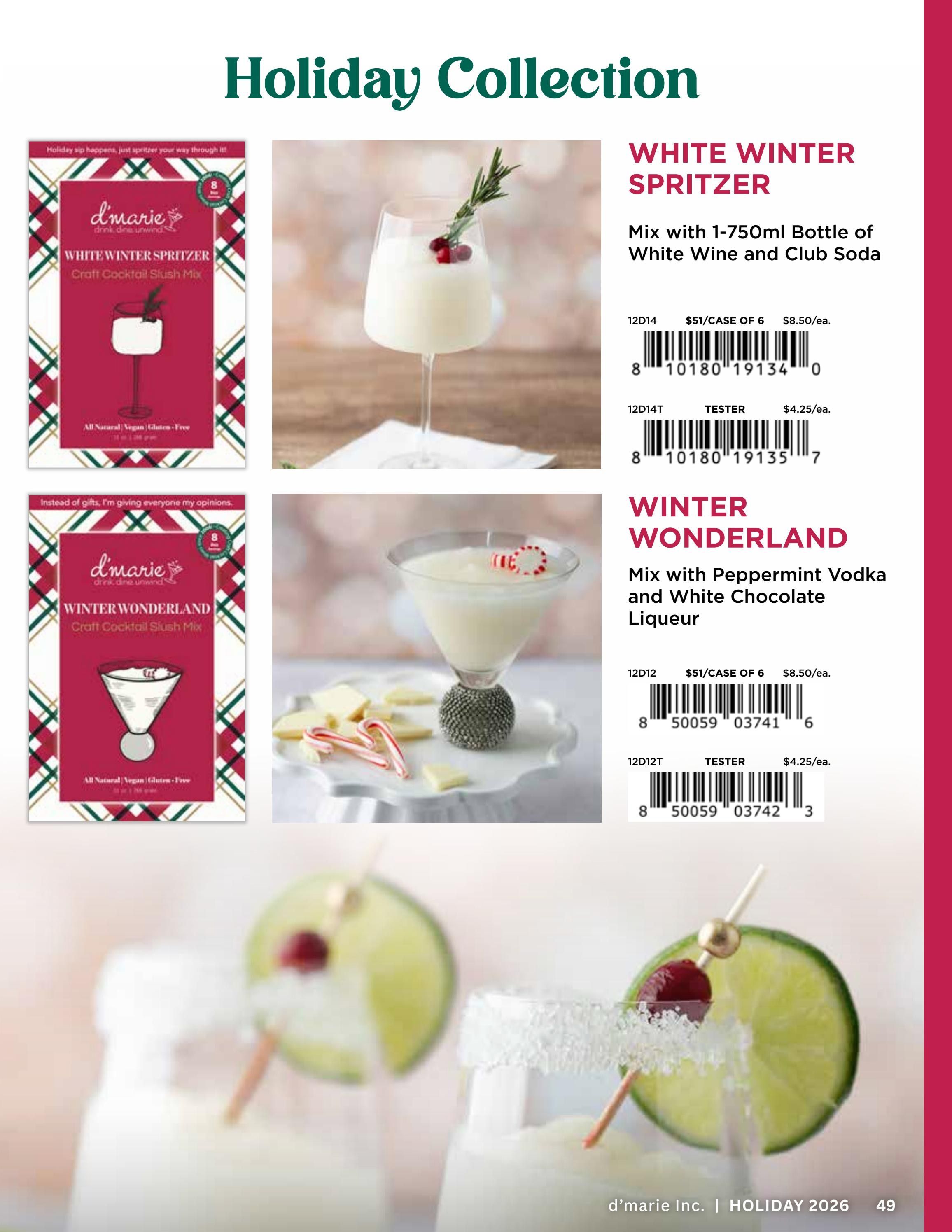 d'marie Holiday Food and Drink Catalog Weekly Ad January 1 - December 31, 2026