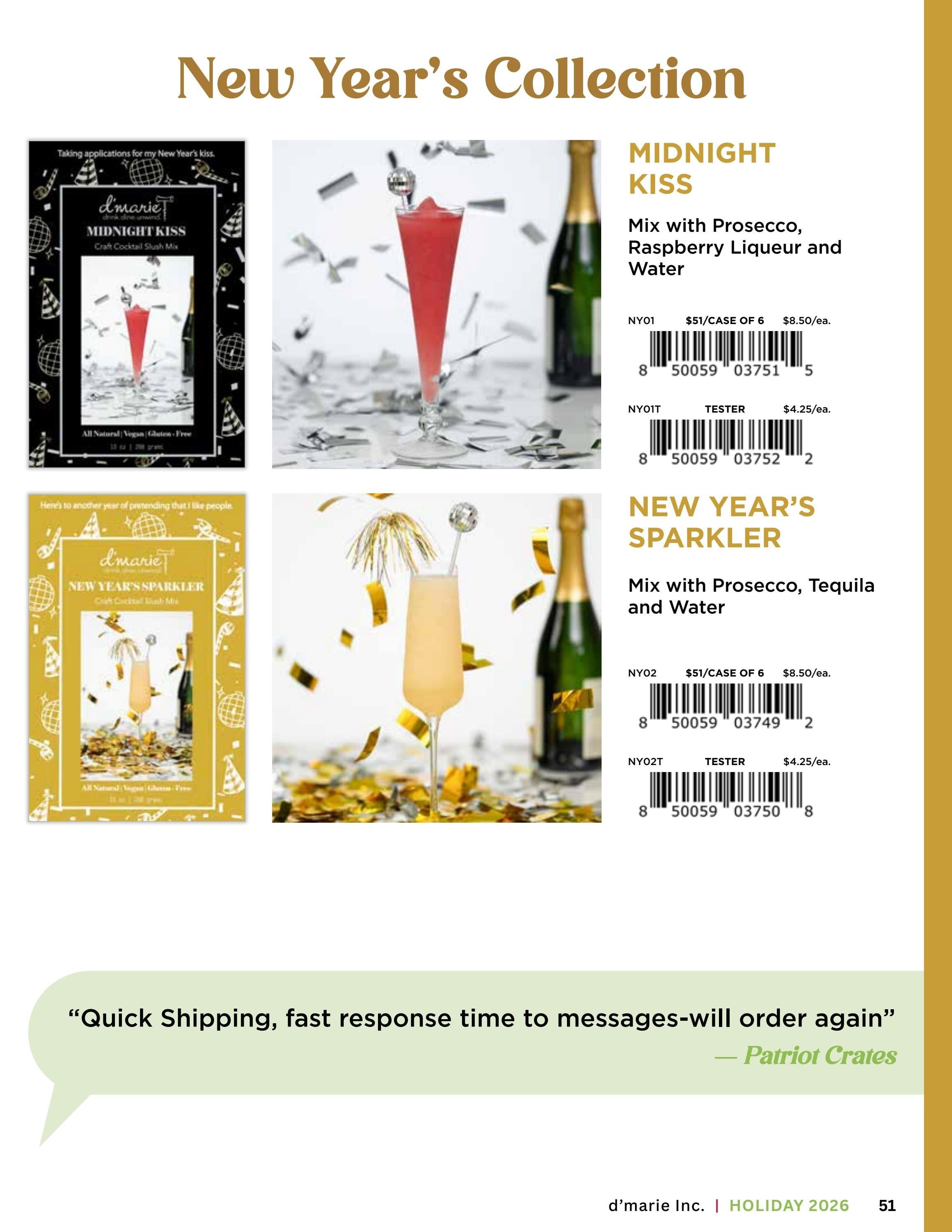 d'marie Holiday Food and Drink Catalog Weekly Ad January 1 - December 31, 2026