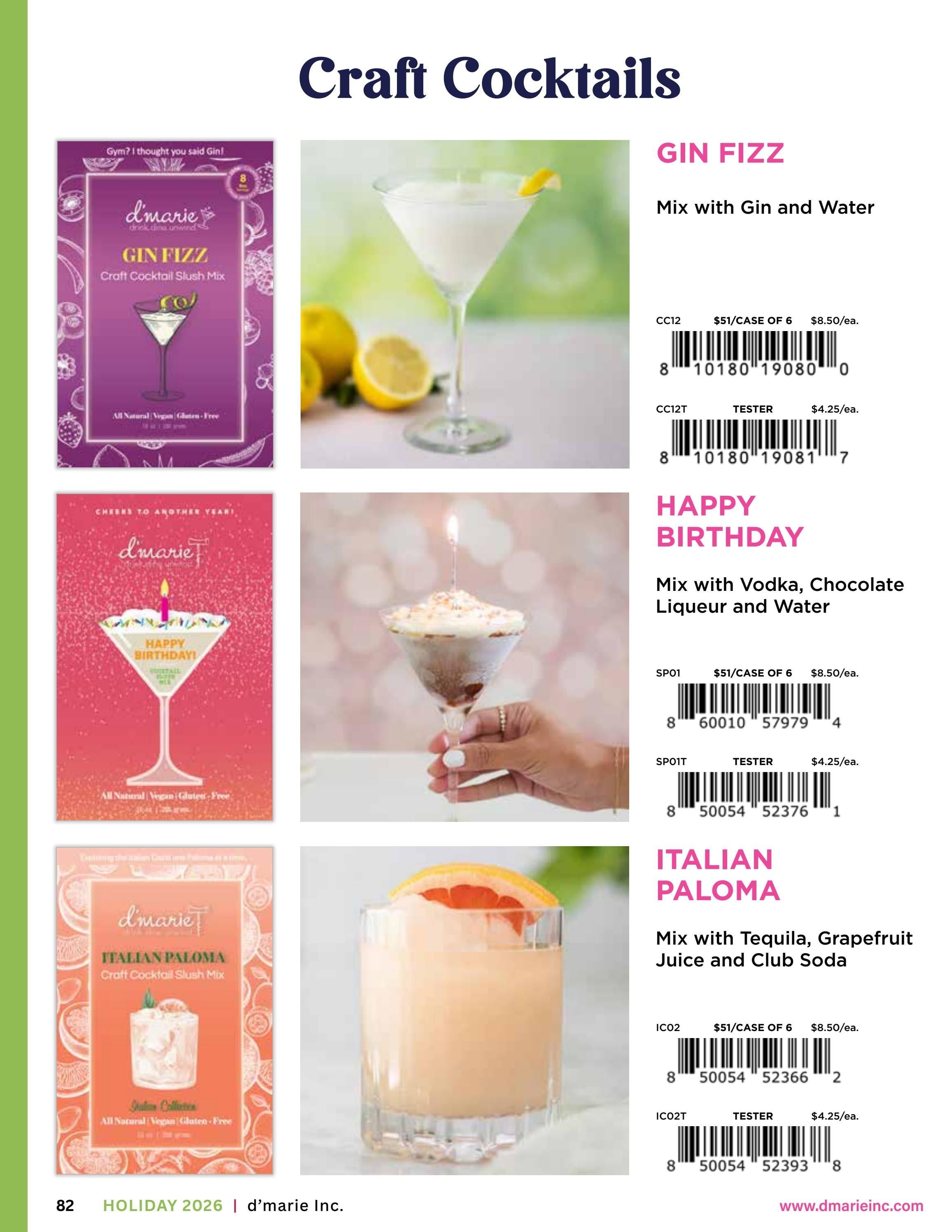 d'marie Holiday Food and Drink Catalog Weekly Ad January 1 - December 31, 2026