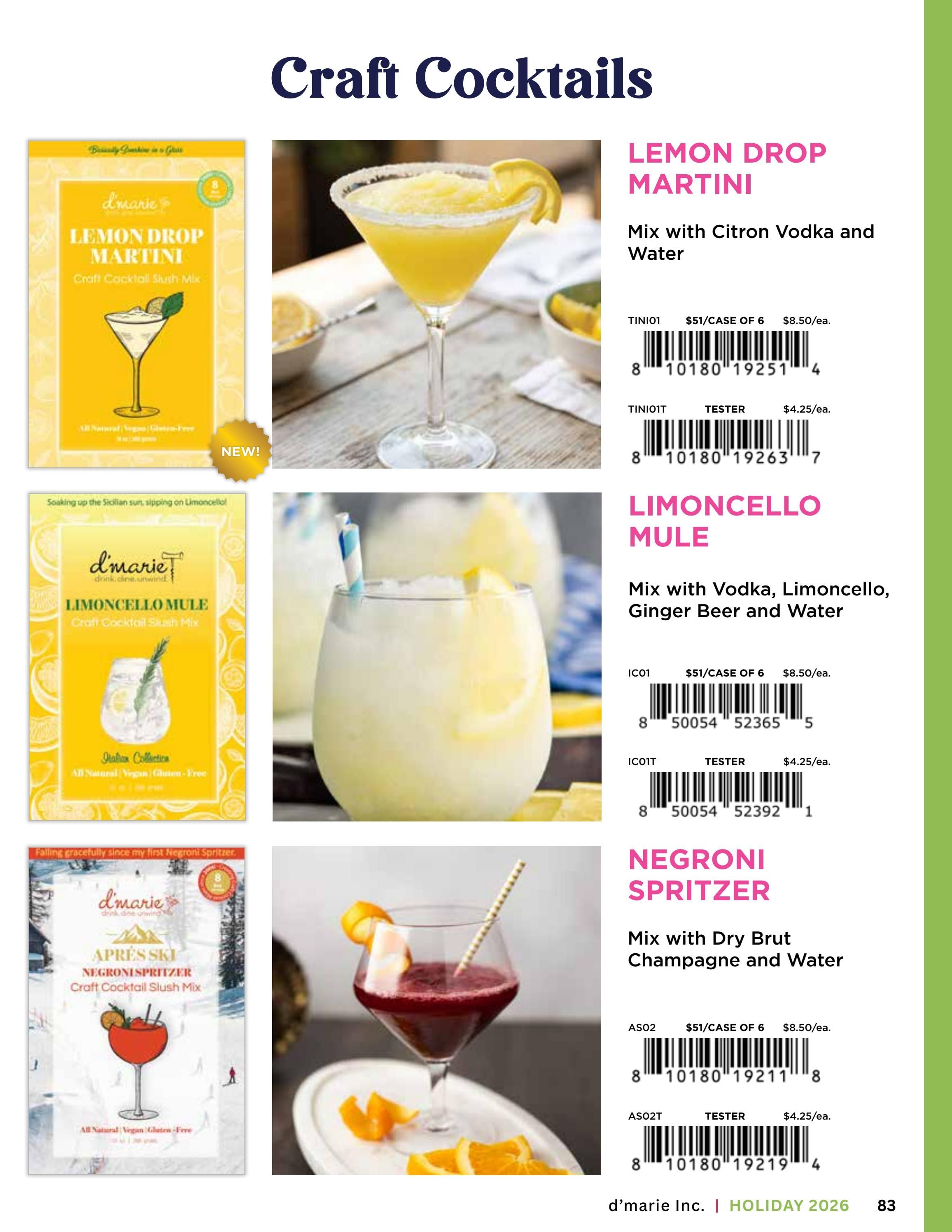 d'marie Holiday Food and Drink Catalog Weekly Ad January 1 - December 31, 2026