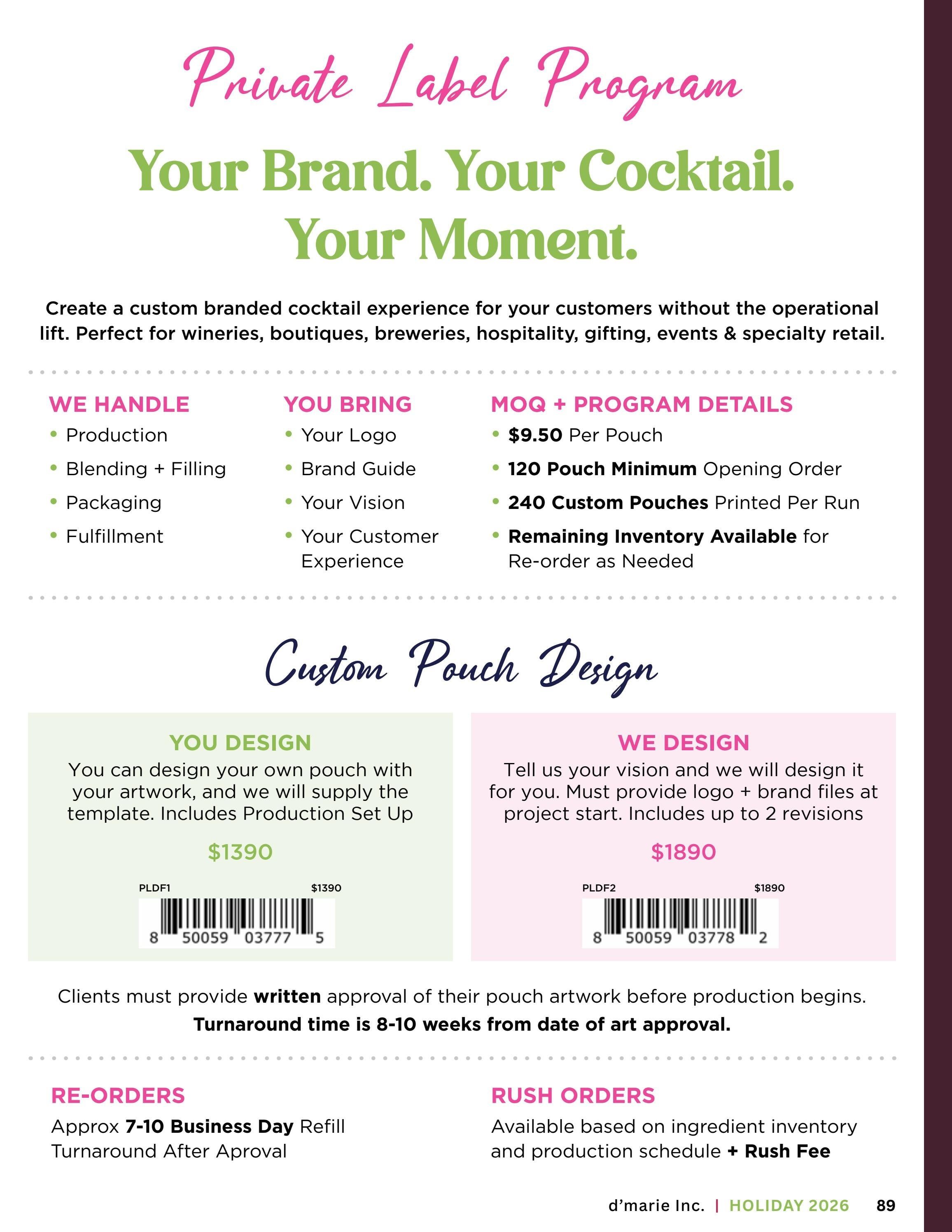 d'marie Holiday Food and Drink Catalog Weekly Ad January 1 - December 31, 2026