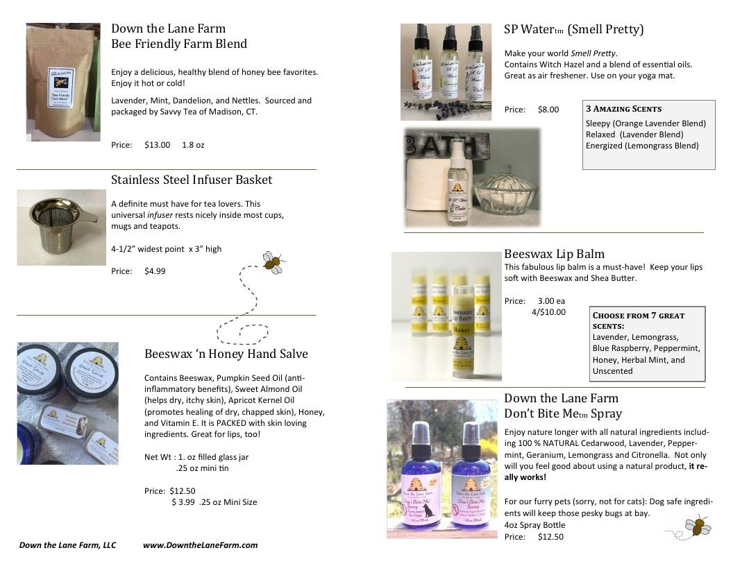 Down the Lane Farm Honey and Beeswax Products Catalog Weekly Ad January 1 - December 31, 2026