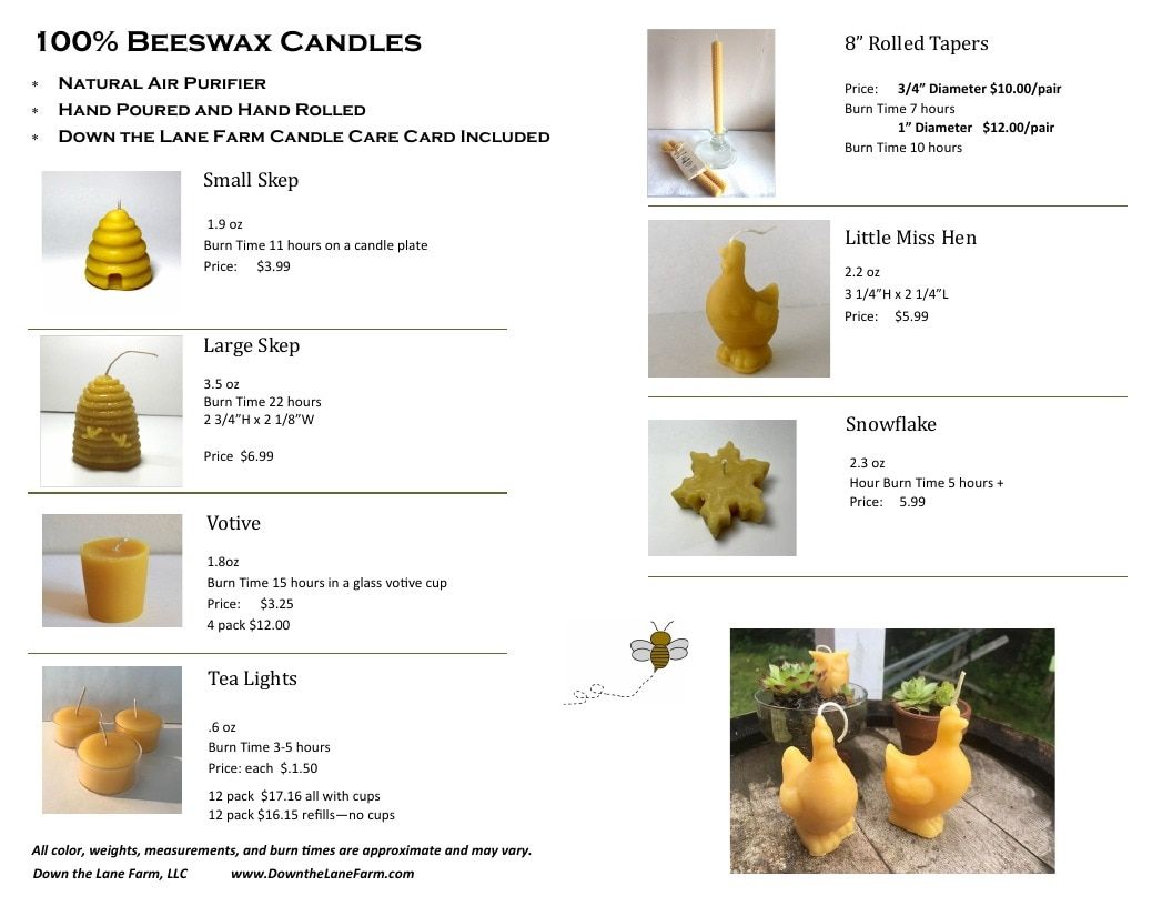 Down the Lane Farm Honey and Beeswax Products Catalog Weekly Ad January 1 - December 31, 2026