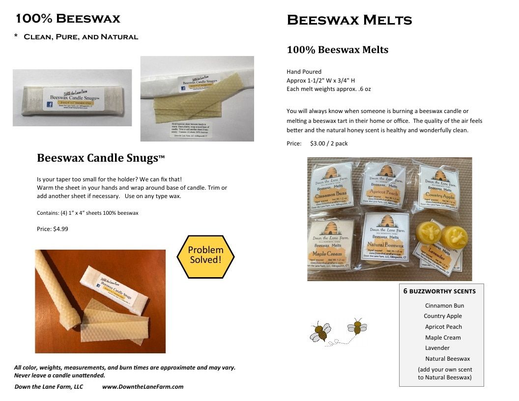 Down the Lane Farm Honey and Beeswax Products Catalog Weekly Ad January 1 - December 31, 2026