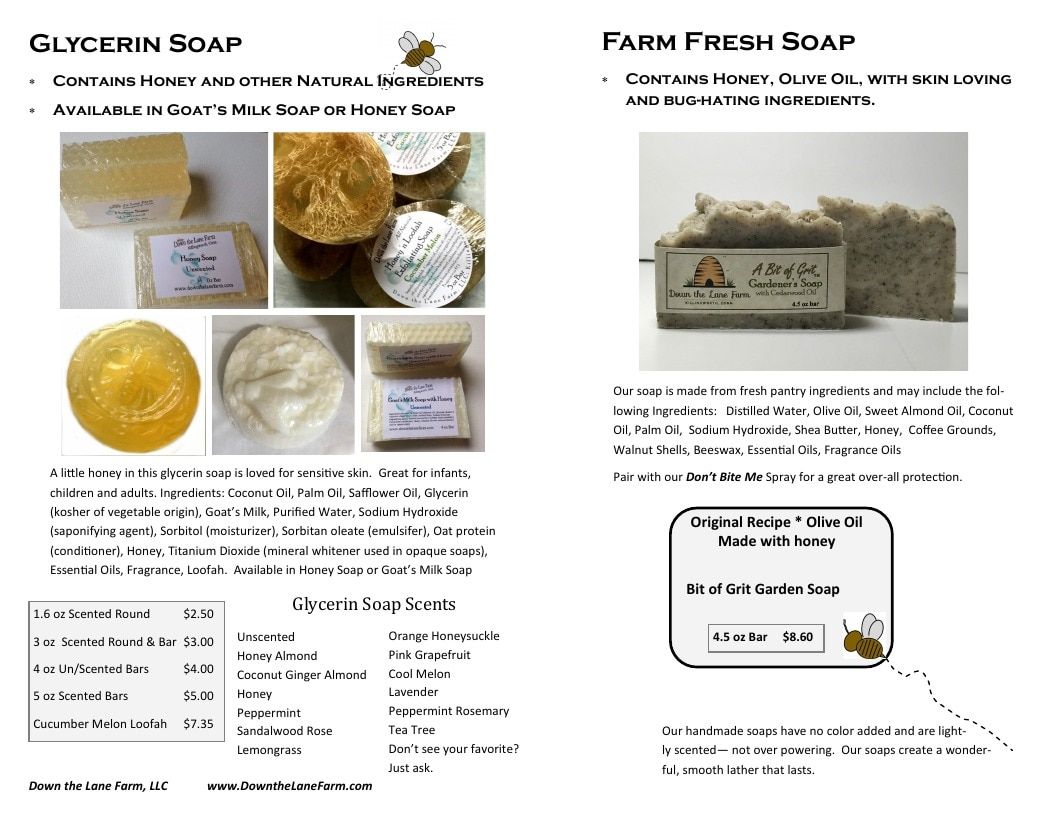 Down the Lane Farm Honey and Beeswax Products Catalog Weekly Ad January 1 - December 31, 2026