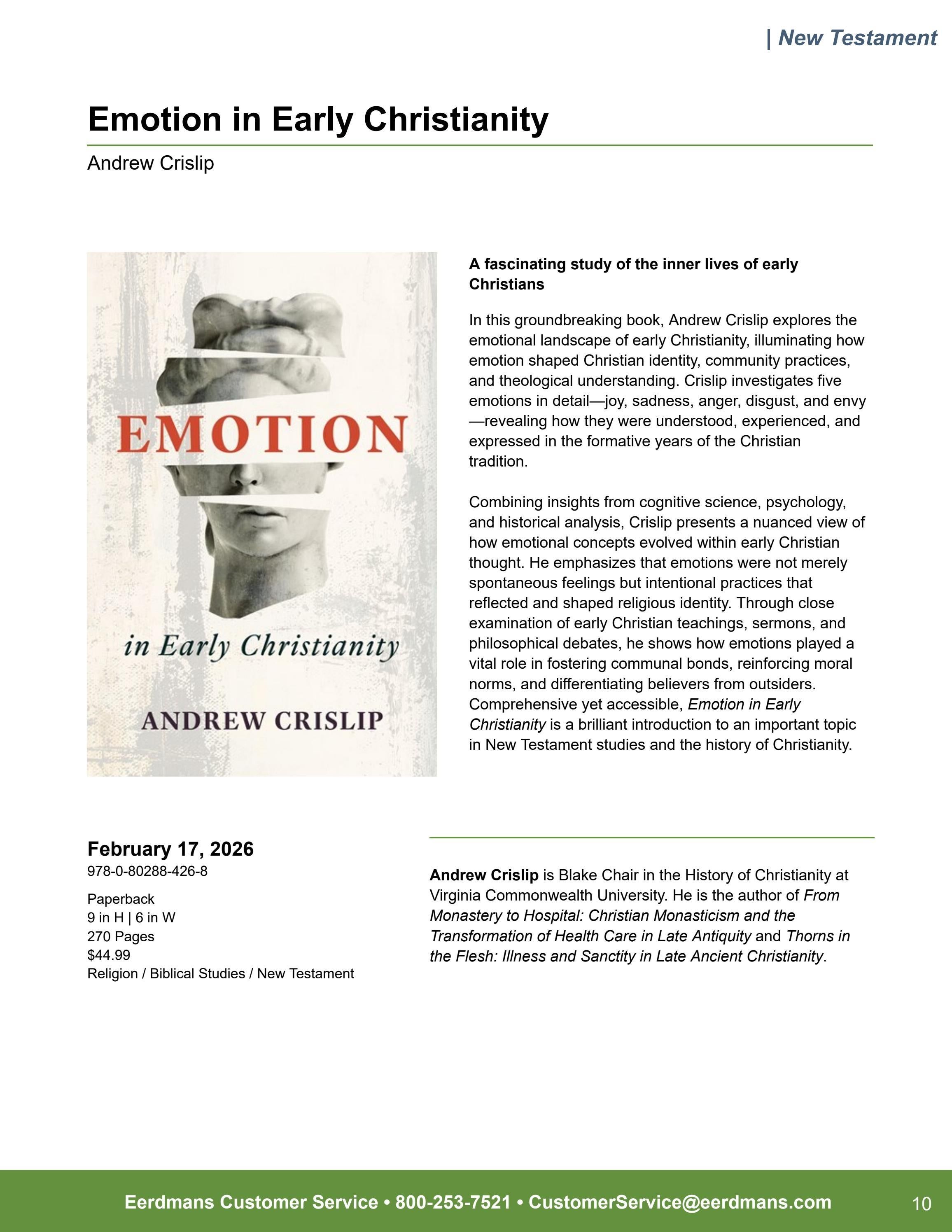 Eerdmans Publishing Spring Books Catalog Weekly Ad January 1 - December 31, 2026