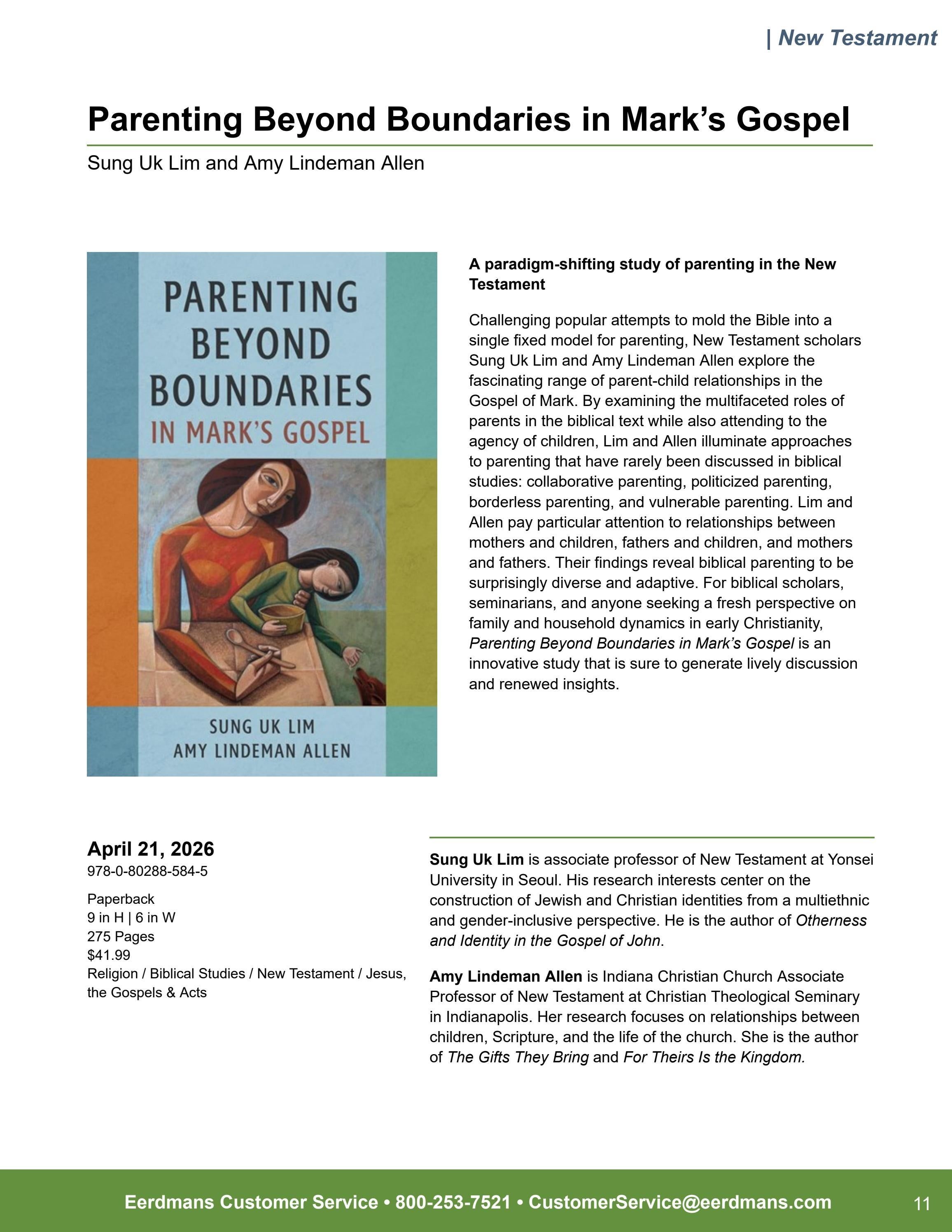 Eerdmans Publishing Spring Books Catalog Weekly Ad January 1 - December 31, 2026