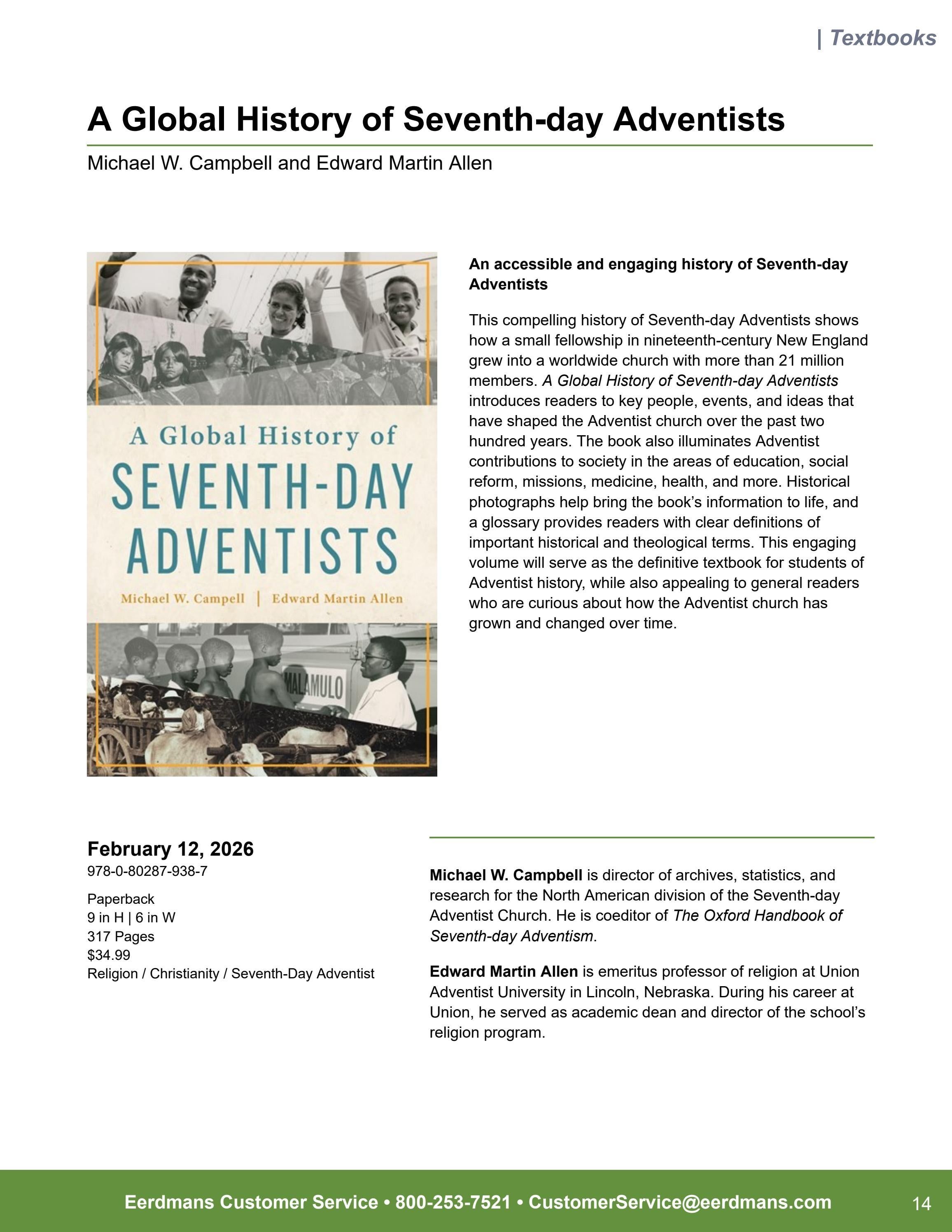 Eerdmans Publishing Spring Books Catalog Weekly Ad January 1 - December 31, 2026