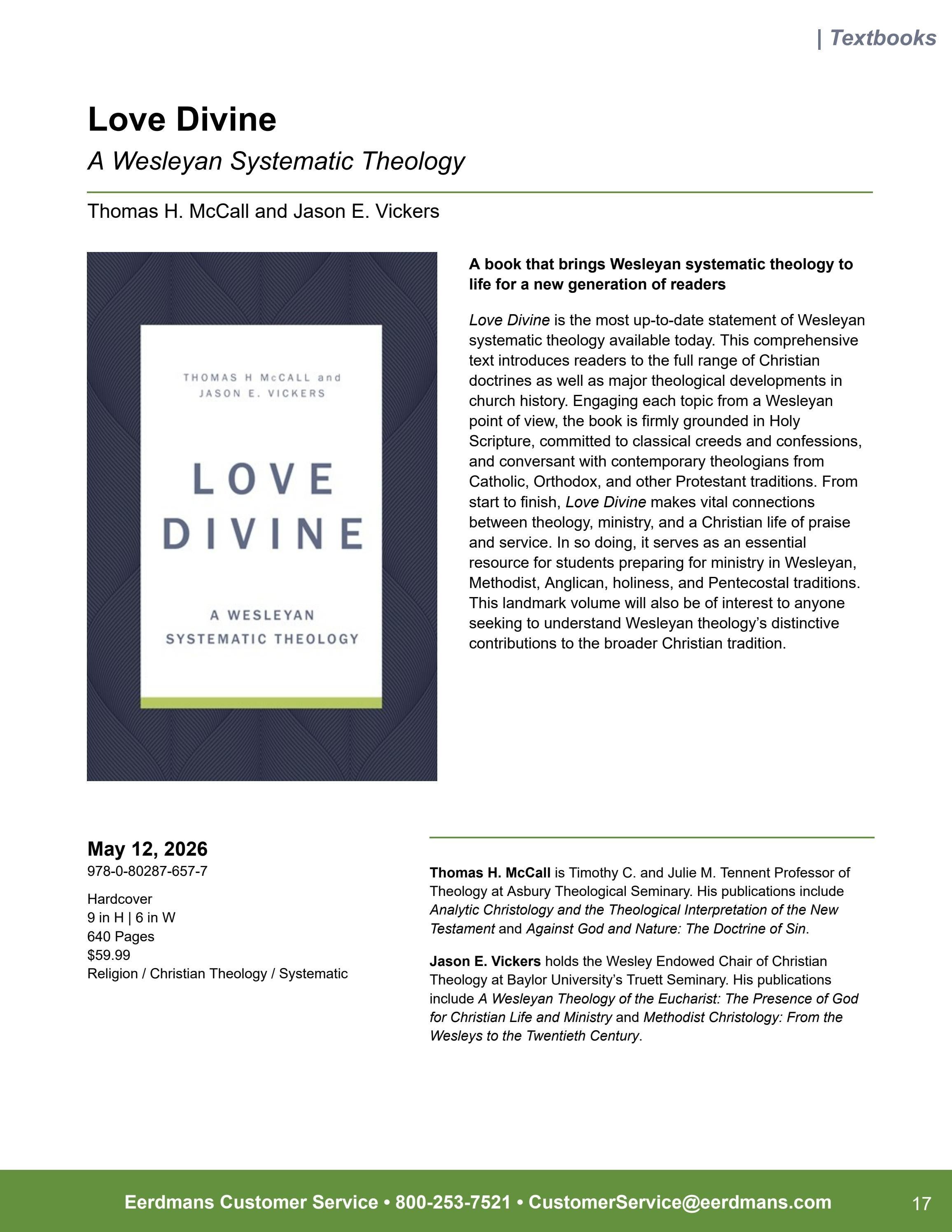 Eerdmans Publishing Spring Books Catalog Weekly Ad January 1 - December 31, 2026