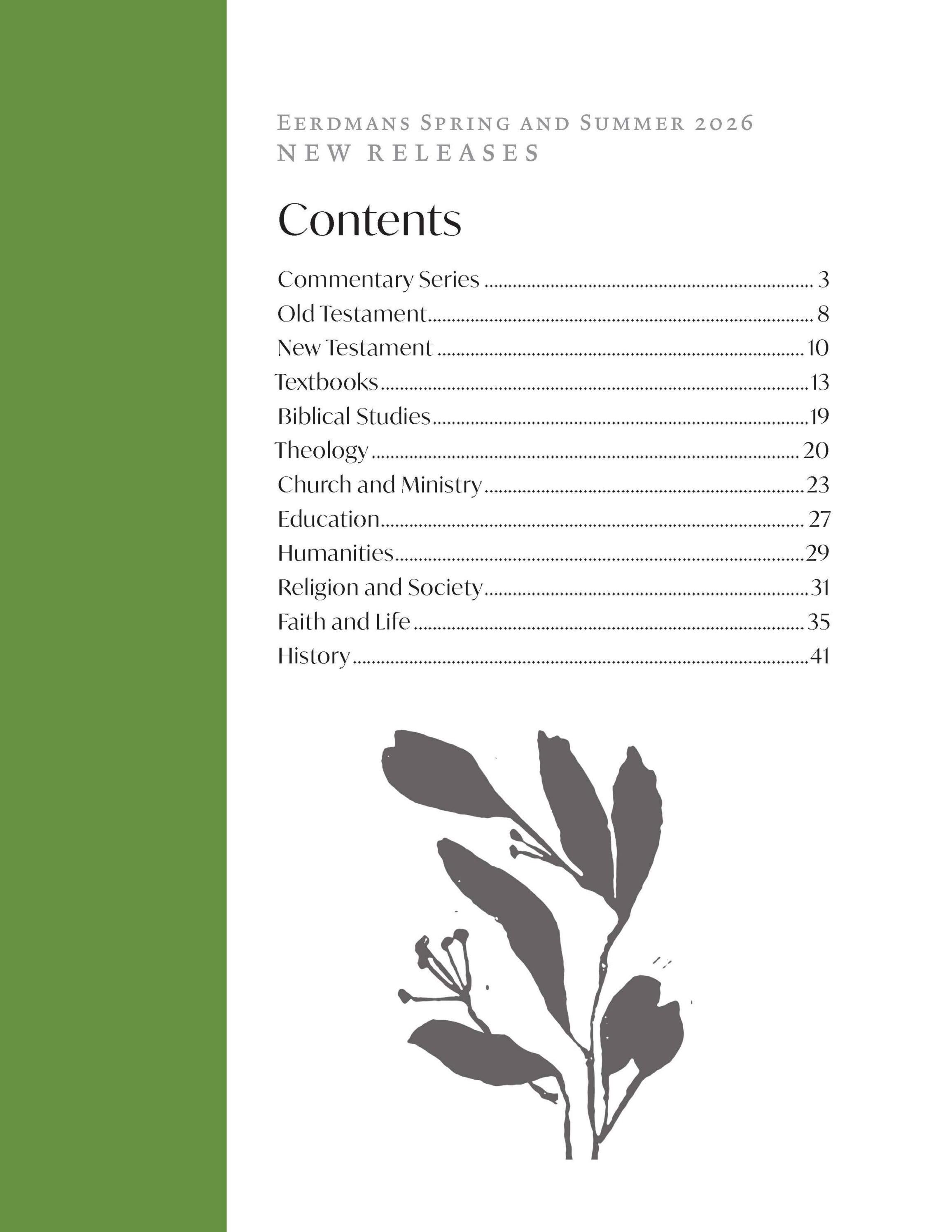 Eerdmans Publishing Spring Books Catalog Weekly Ad January 1 - December 31, 2026