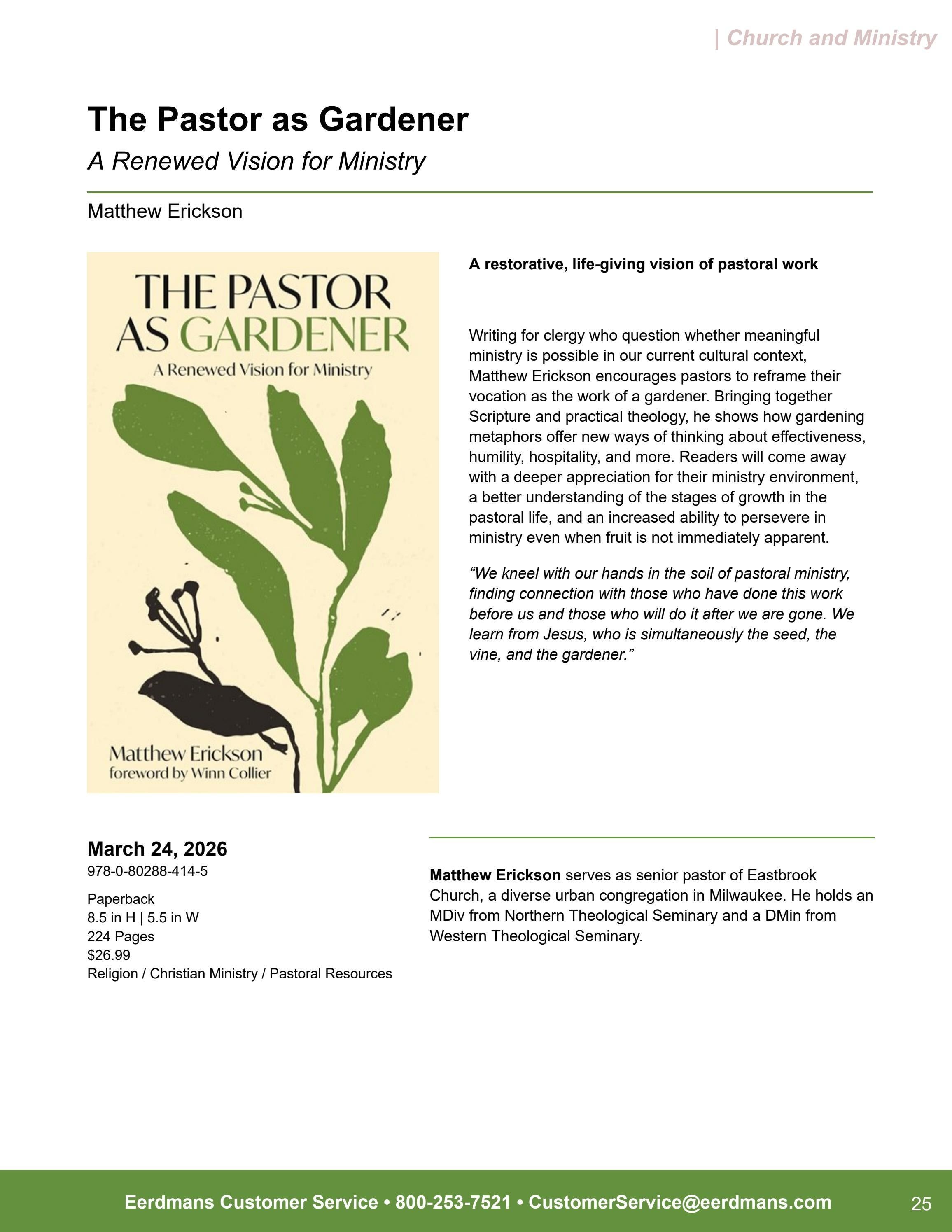 Eerdmans Publishing Spring Books Catalog Weekly Ad January 1 - December 31, 2026