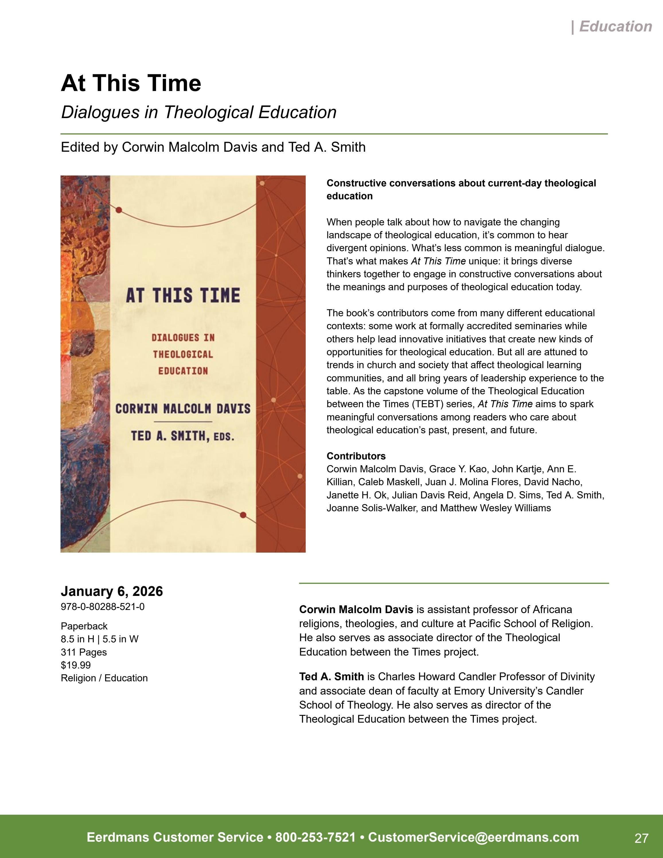 Eerdmans Publishing Spring Books Catalog Weekly Ad January 1 - December 31, 2026