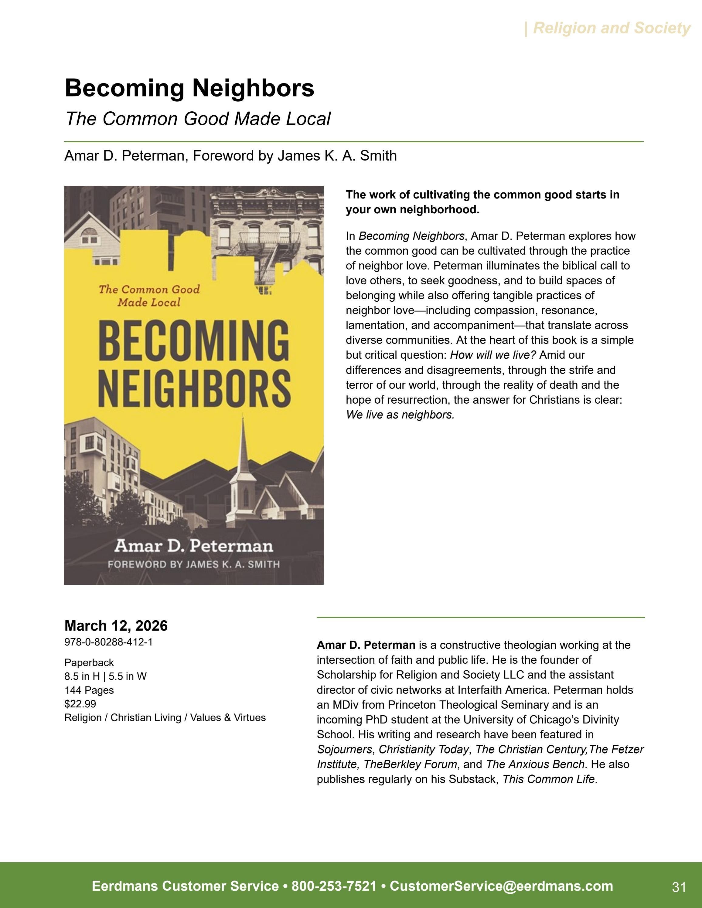 Eerdmans Publishing Spring Books Catalog Weekly Ad January 1 - December 31, 2026