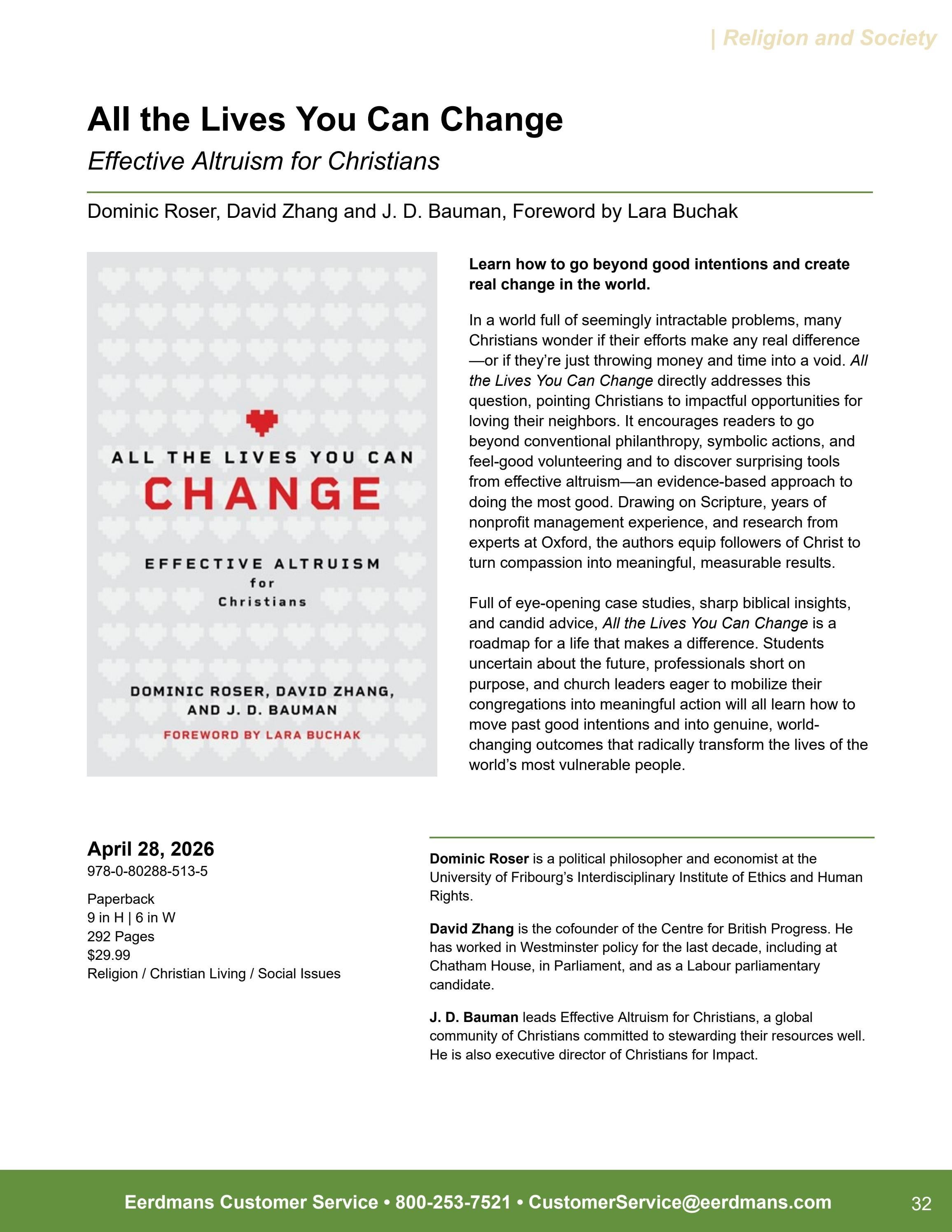 Eerdmans Publishing Spring Books Catalog Weekly Ad January 1 - December 31, 2026