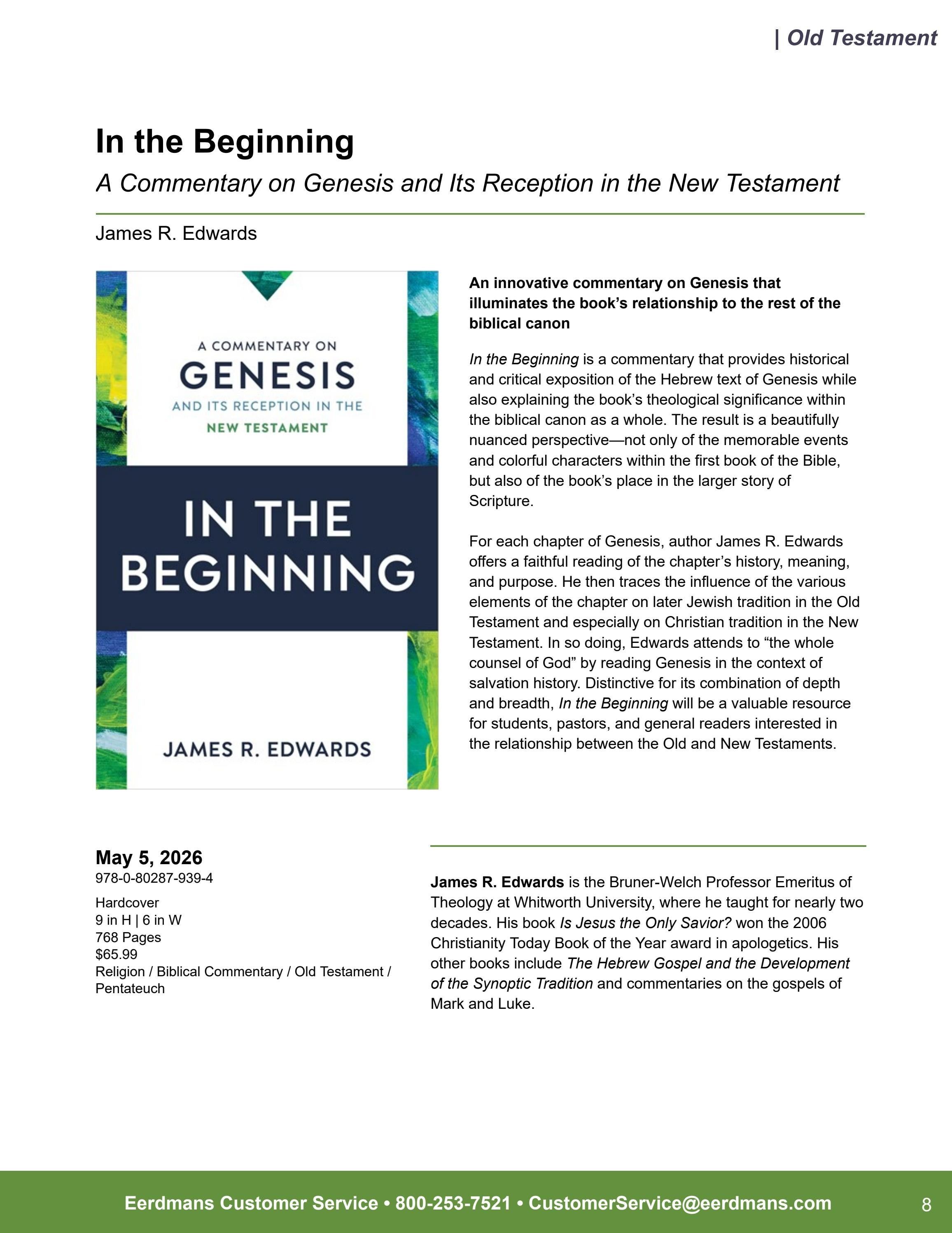 Eerdmans Publishing Spring Books Catalog Weekly Ad January 1 - December 31, 2026