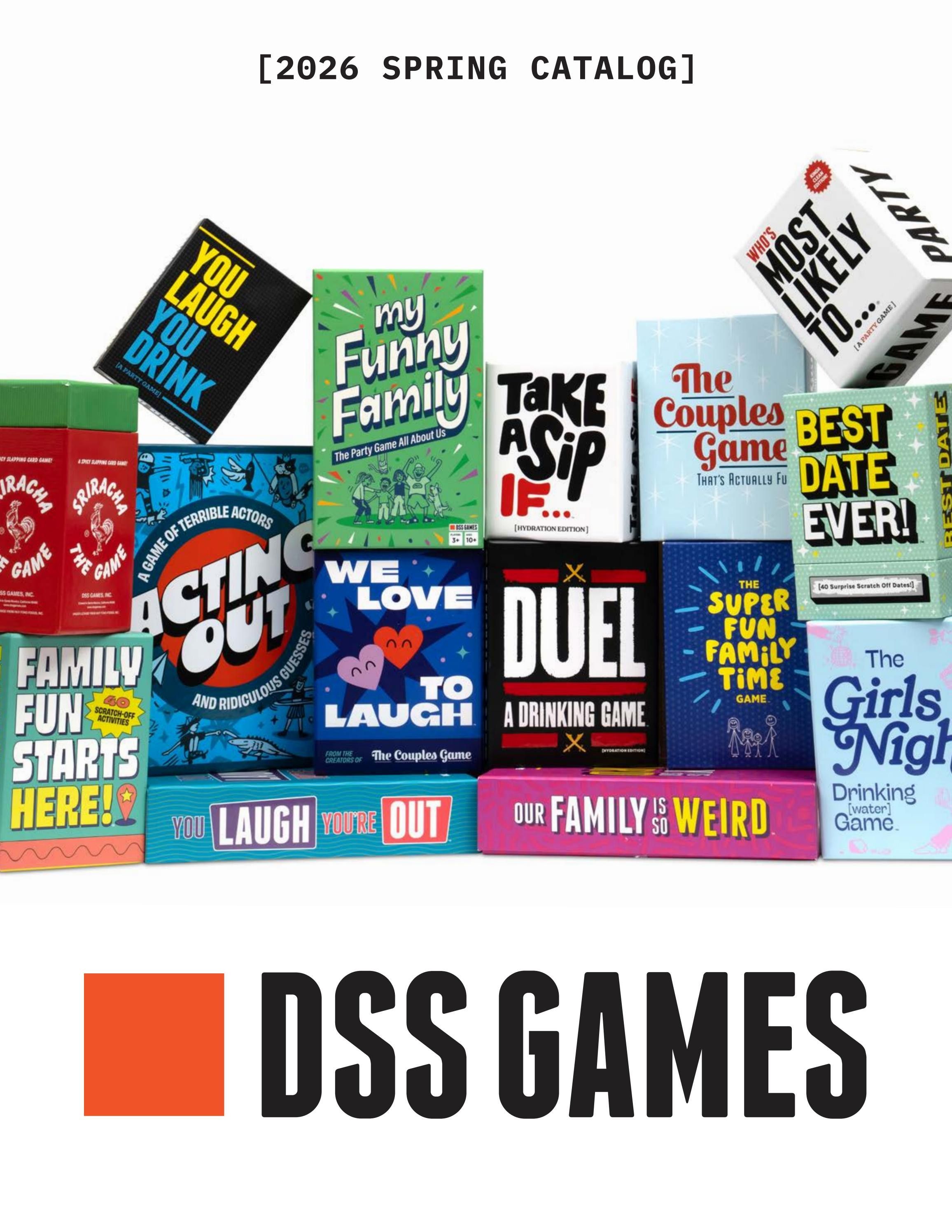 DSS Games Spring Games Catalog Weekly Ad January 1 - December 31, 2026