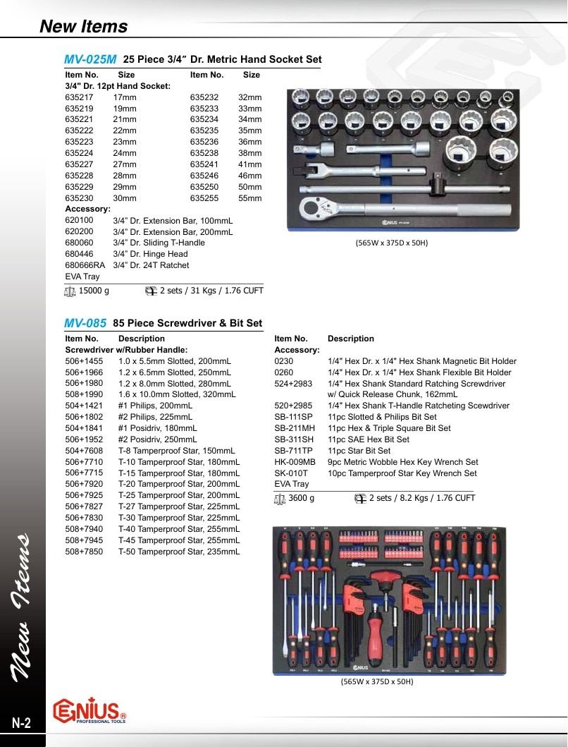Genius Tools USA Master Tools Catalog Weekly Ad January 1 - December 31, 2026