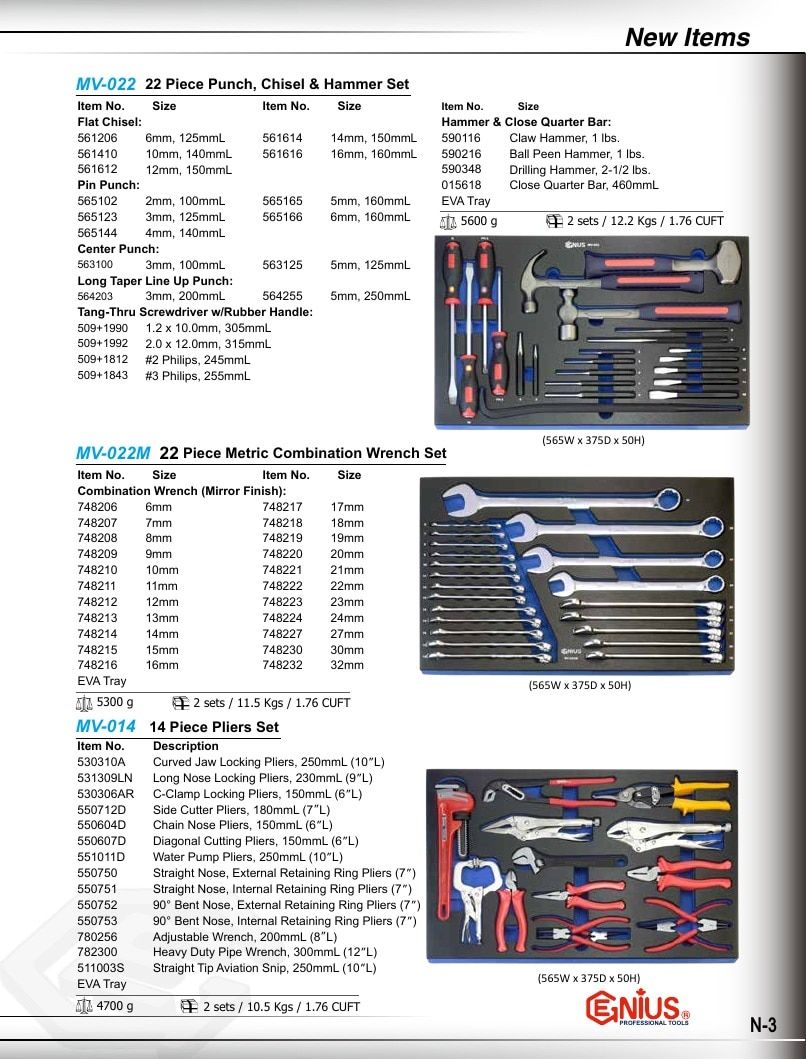 Genius Tools USA Master Tools Catalog Weekly Ad January 1 - December 31, 2026