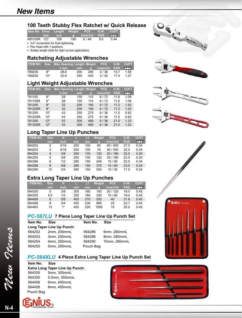 Genius Tools USA Master Tools Catalog Weekly Ad January 1 - December 31, 2026