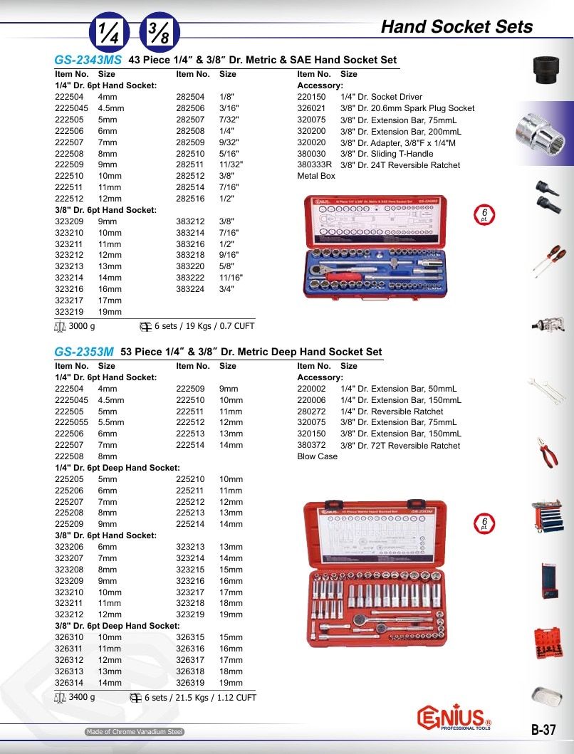 Genius Tools USA Master Tools Catalog Weekly Ad January 1 - December 31, 2026