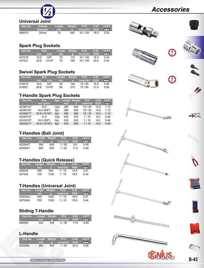 Genius Tools USA Master Tools Catalog Weekly Ad January 1 - December 31, 2026