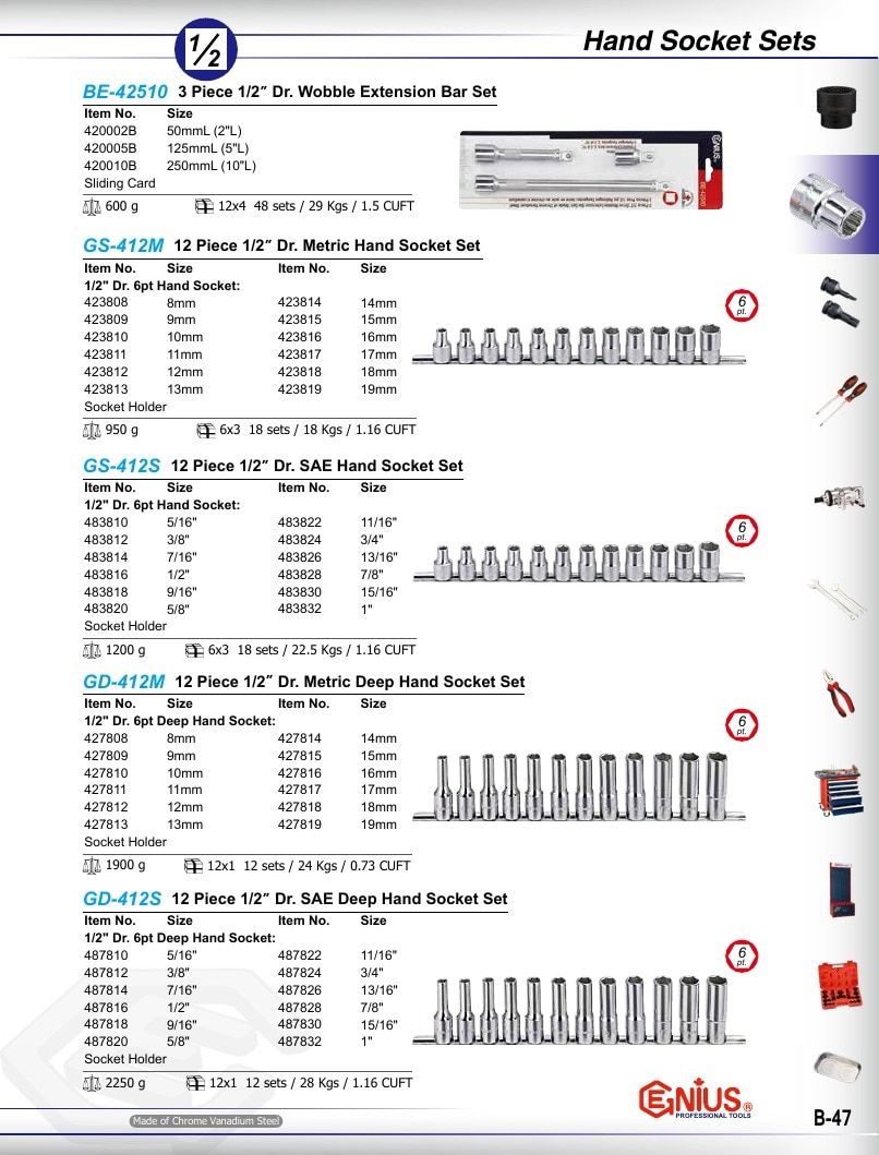 Genius Tools USA Master Tools Catalog Weekly Ad January 1 - December 31, 2026