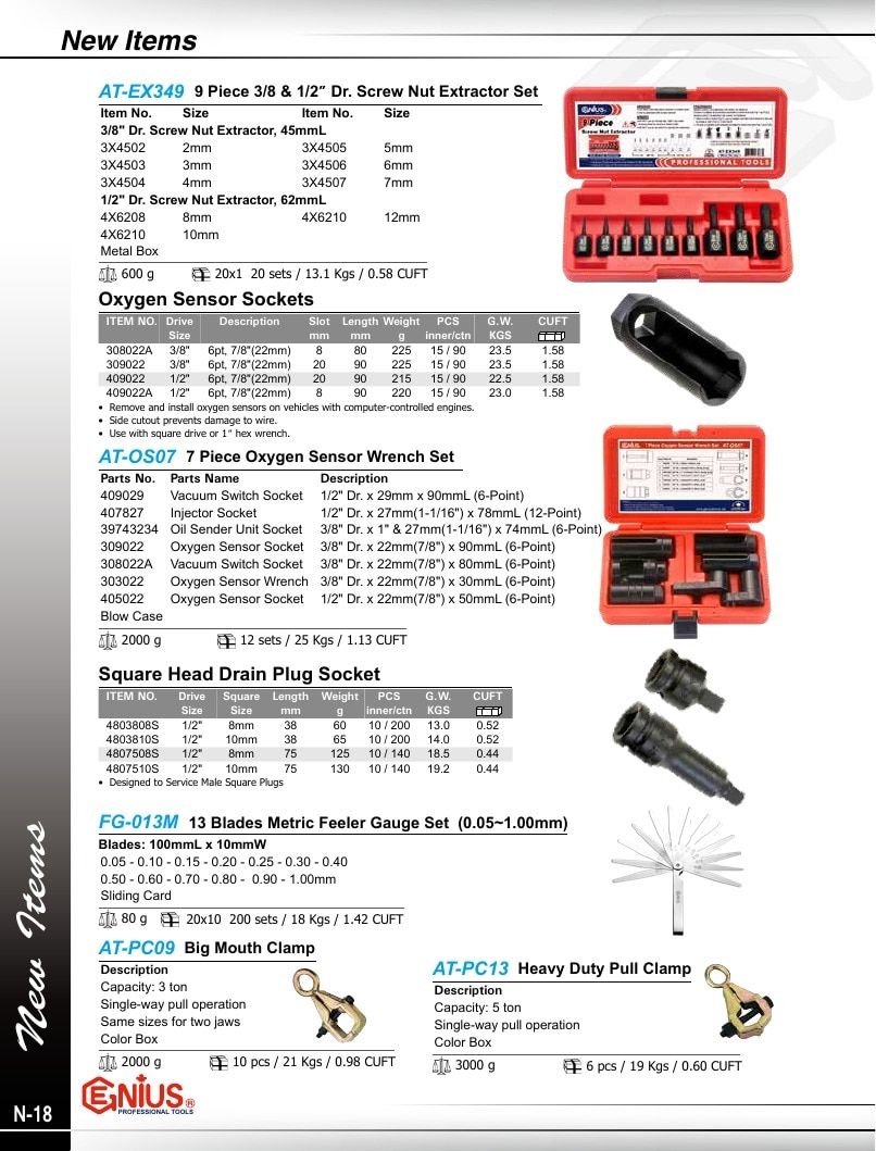 Genius Tools USA Master Tools Catalog Weekly Ad January 1 - December 31, 2026