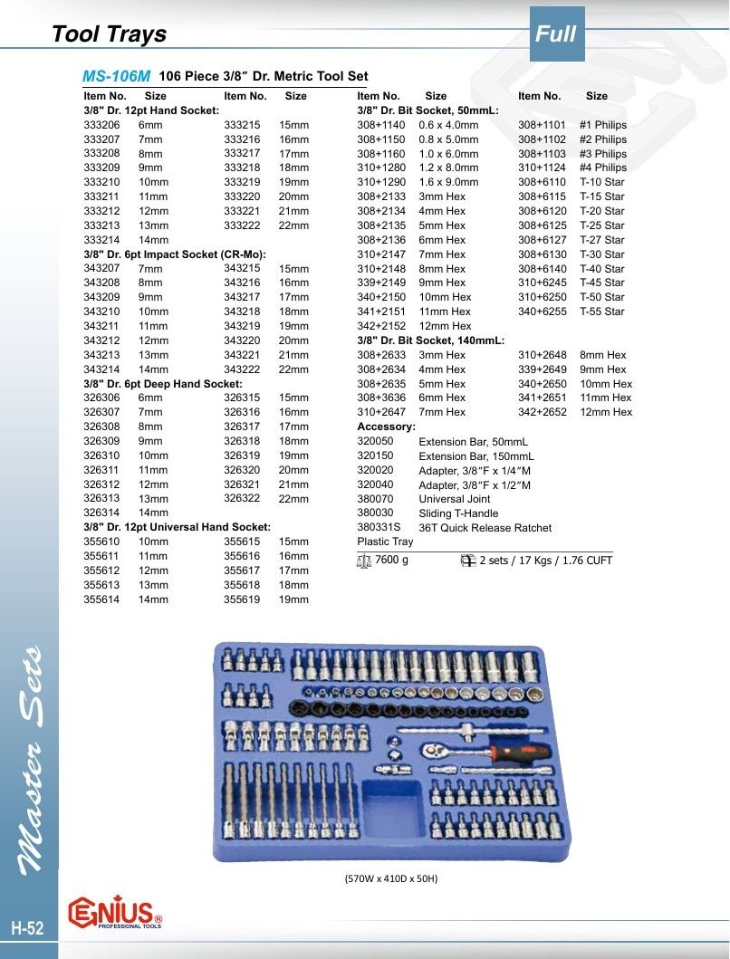 Genius Tools USA Master Tools Catalog Weekly Ad January 1 - December 31, 2026
