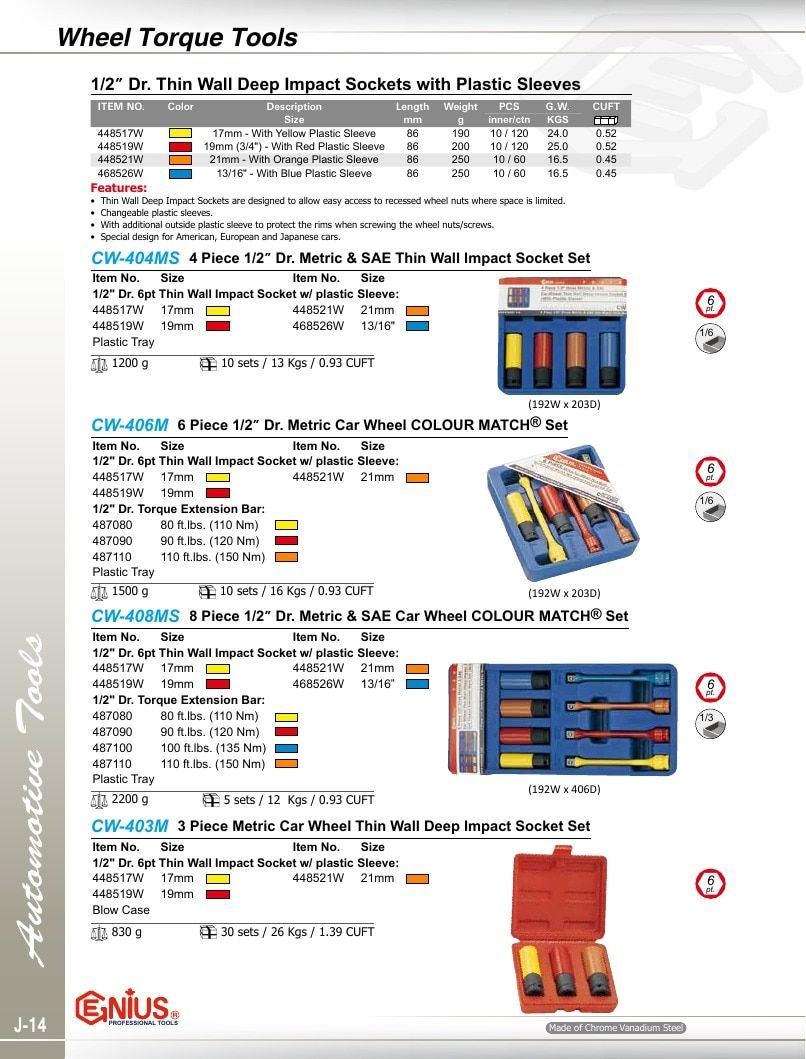 Genius Tools USA Master Tools Catalog Weekly Ad January 1 - December 31, 2026