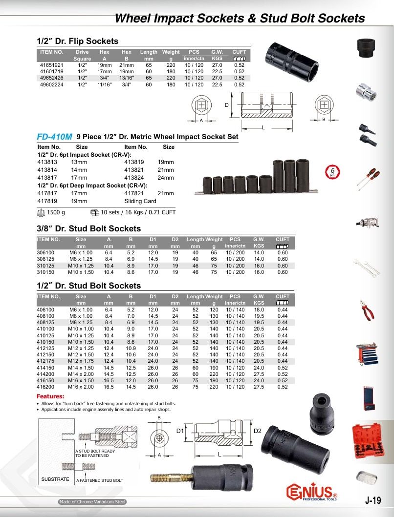 Genius Tools USA Master Tools Catalog Weekly Ad January 1 - December 31, 2026