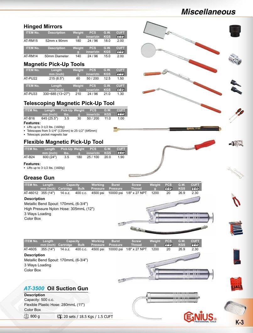 Genius Tools USA Master Tools Catalog Weekly Ad January 1 - December 31, 2026