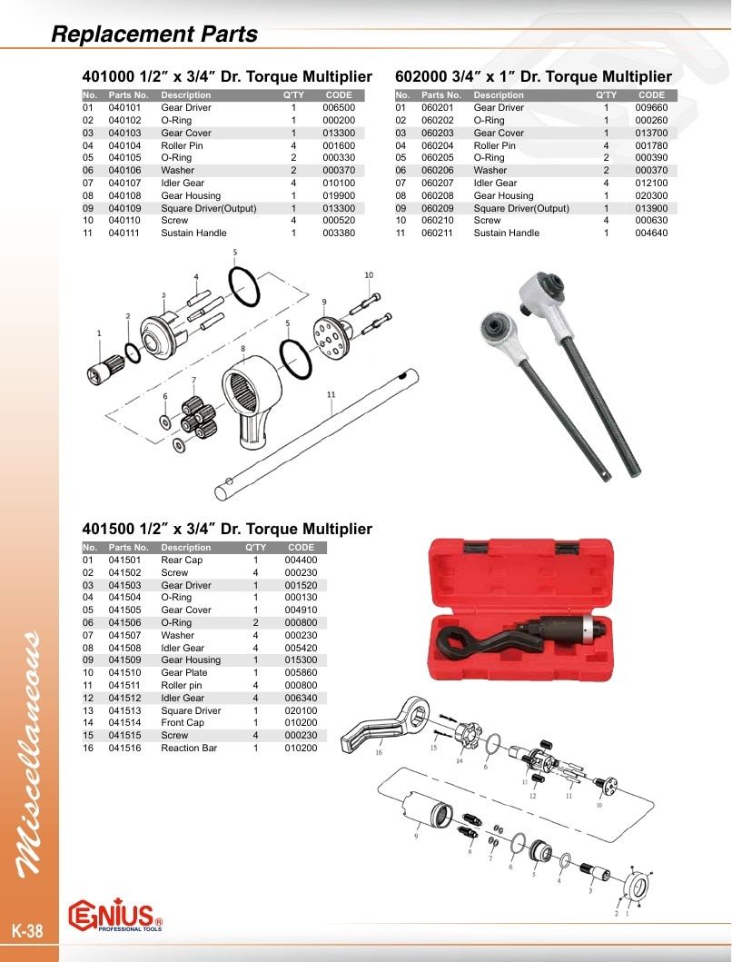 Genius Tools USA Master Tools Catalog Weekly Ad January 1 - December 31, 2026