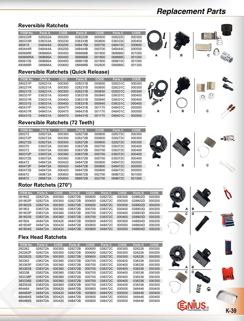 Genius Tools USA Master Tools Catalog Weekly Ad January 1 - December 31, 2026