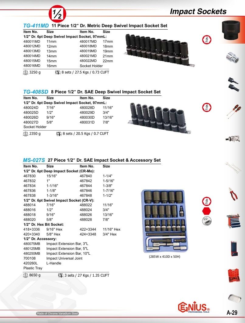 Genius Tools USA Master Tools Catalog Weekly Ad January 1 - December 31, 2026
