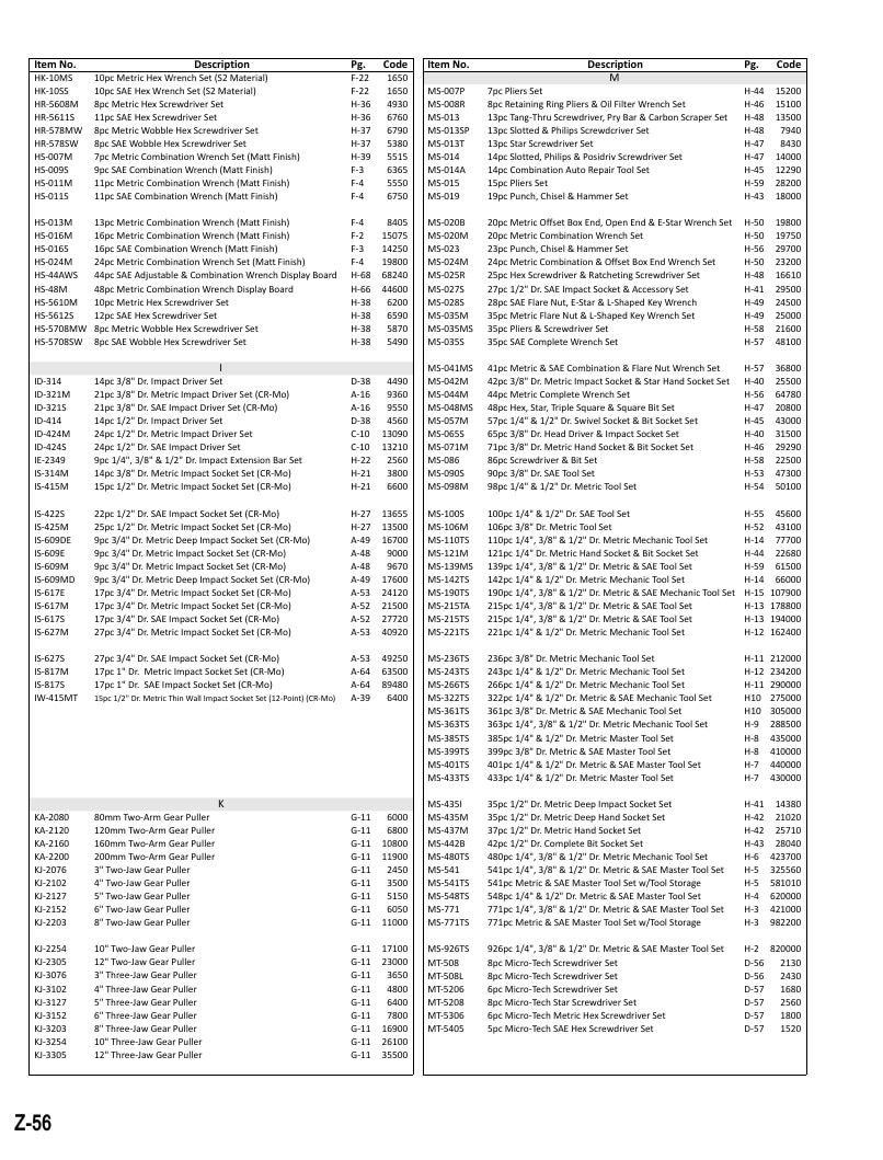 Genius Tools USA Master Tools Catalog Weekly Ad January 1 - December 31, 2026