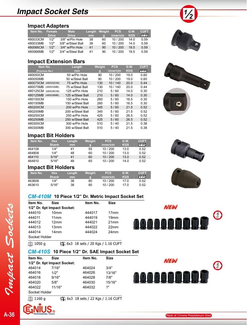 Genius Tools USA Master Tools Catalog Weekly Ad January 1 - December 31, 2026