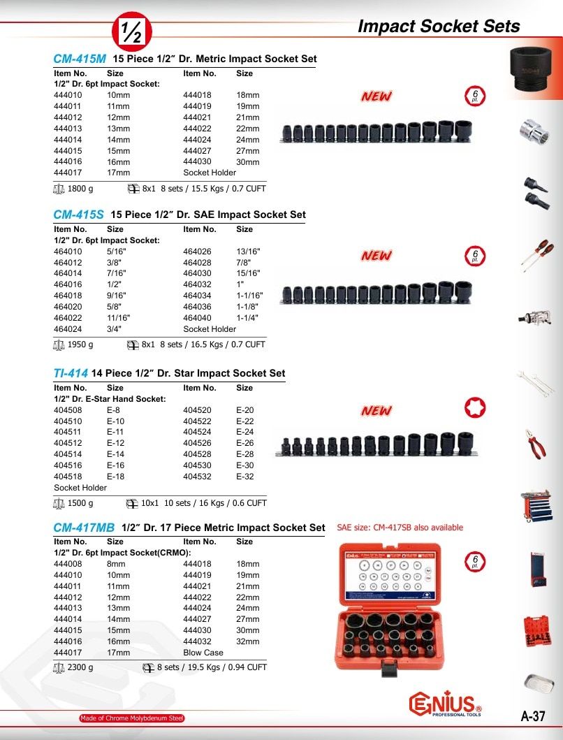 Genius Tools USA Master Tools Catalog Weekly Ad January 1 - December 31, 2026