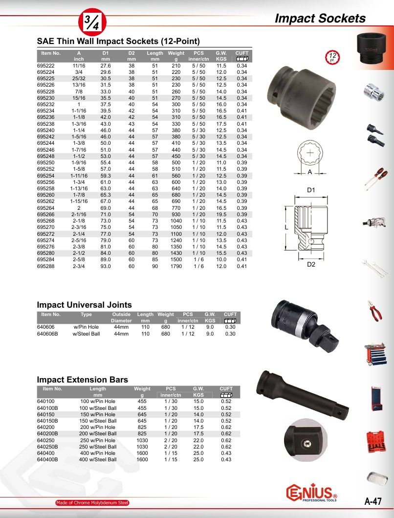 Genius Tools USA Master Tools Catalog Weekly Ad January 1 - December 31, 2026
