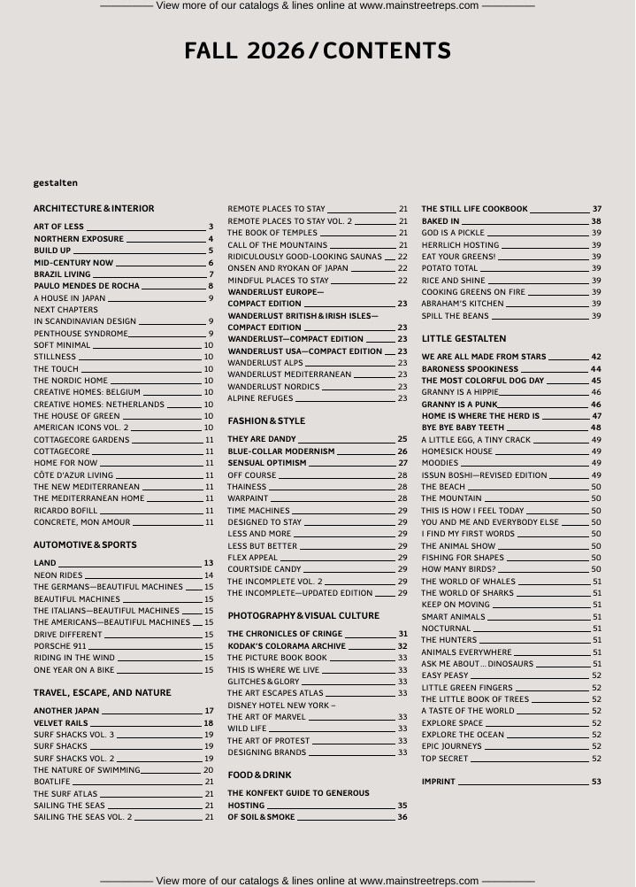 Gestalten Fall Books Catalog Weekly Ad January 1 - December 31, 2026