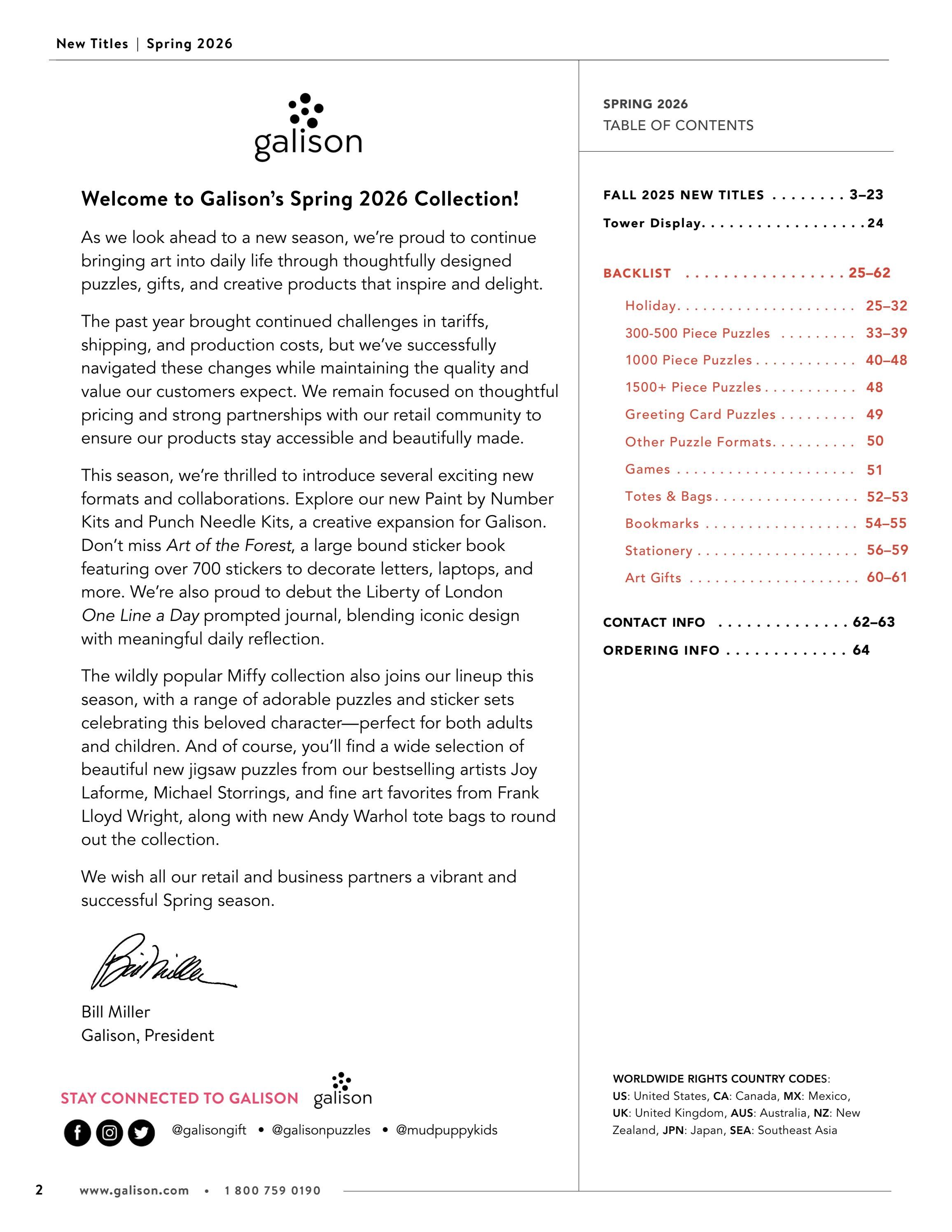 Galison Spring Gifts Catalog Weekly Ad January 1 - December 31, 2026