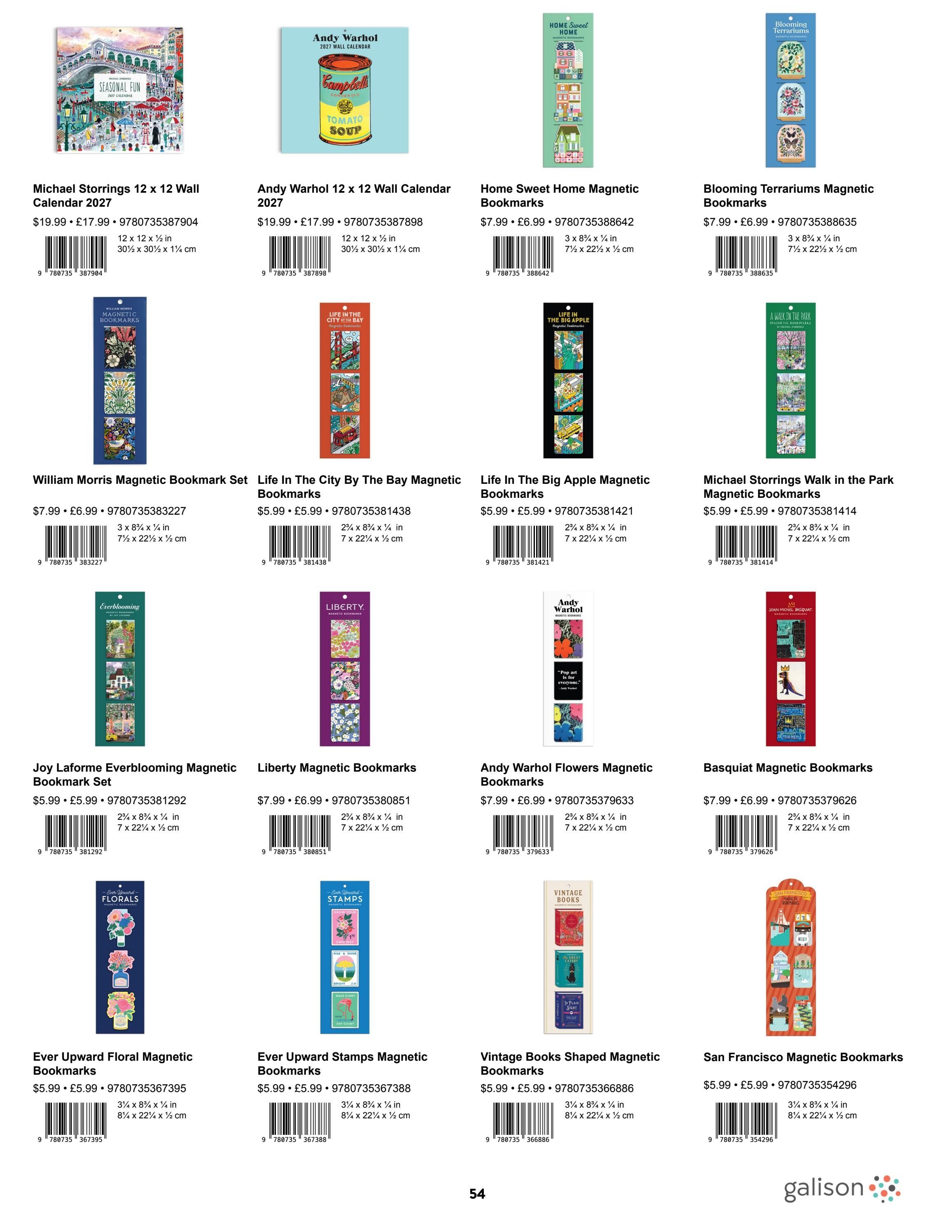 Galison Spring Gifts Catalog Weekly Ad January 1 - December 31, 2026