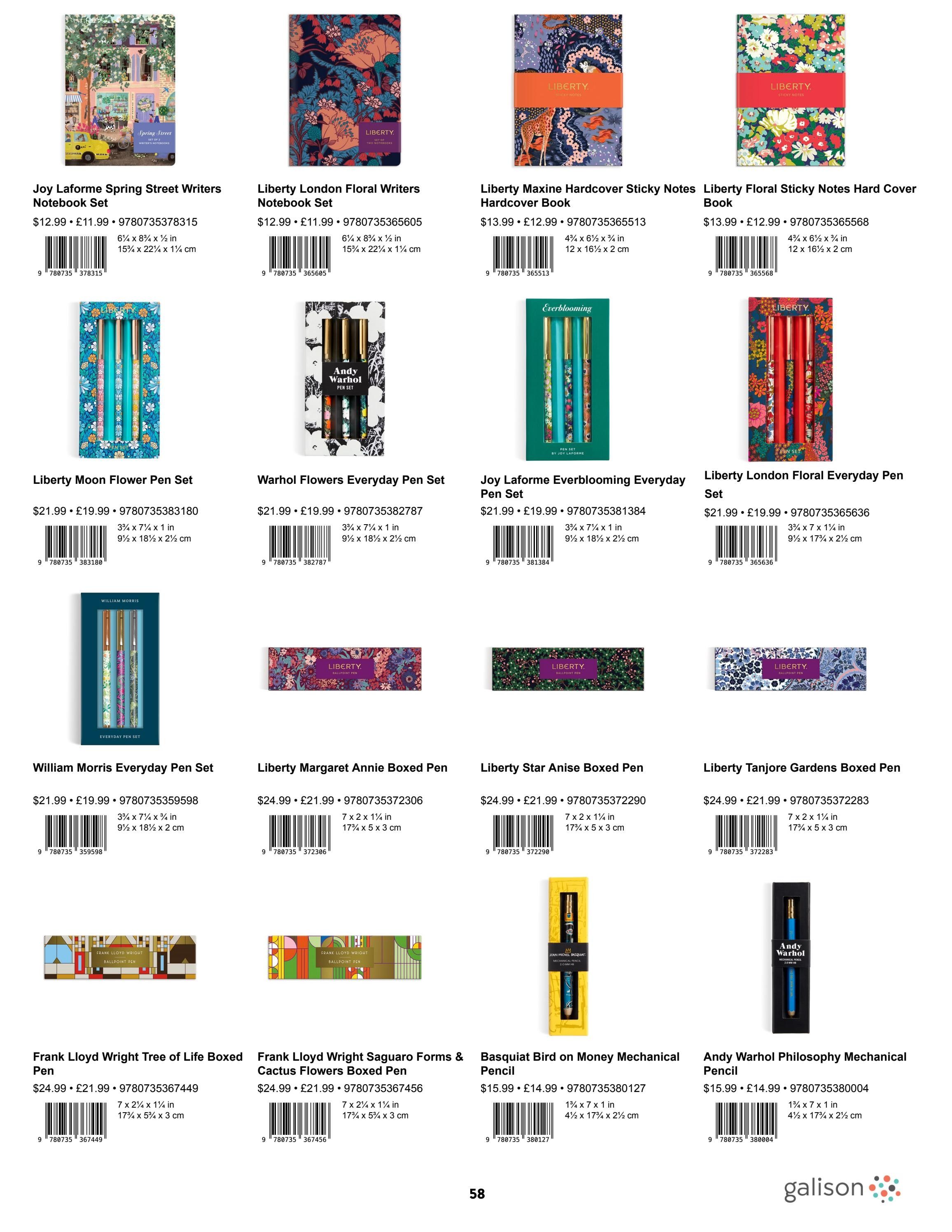 Galison Spring Gifts Catalog Weekly Ad January 1 - December 31, 2026
