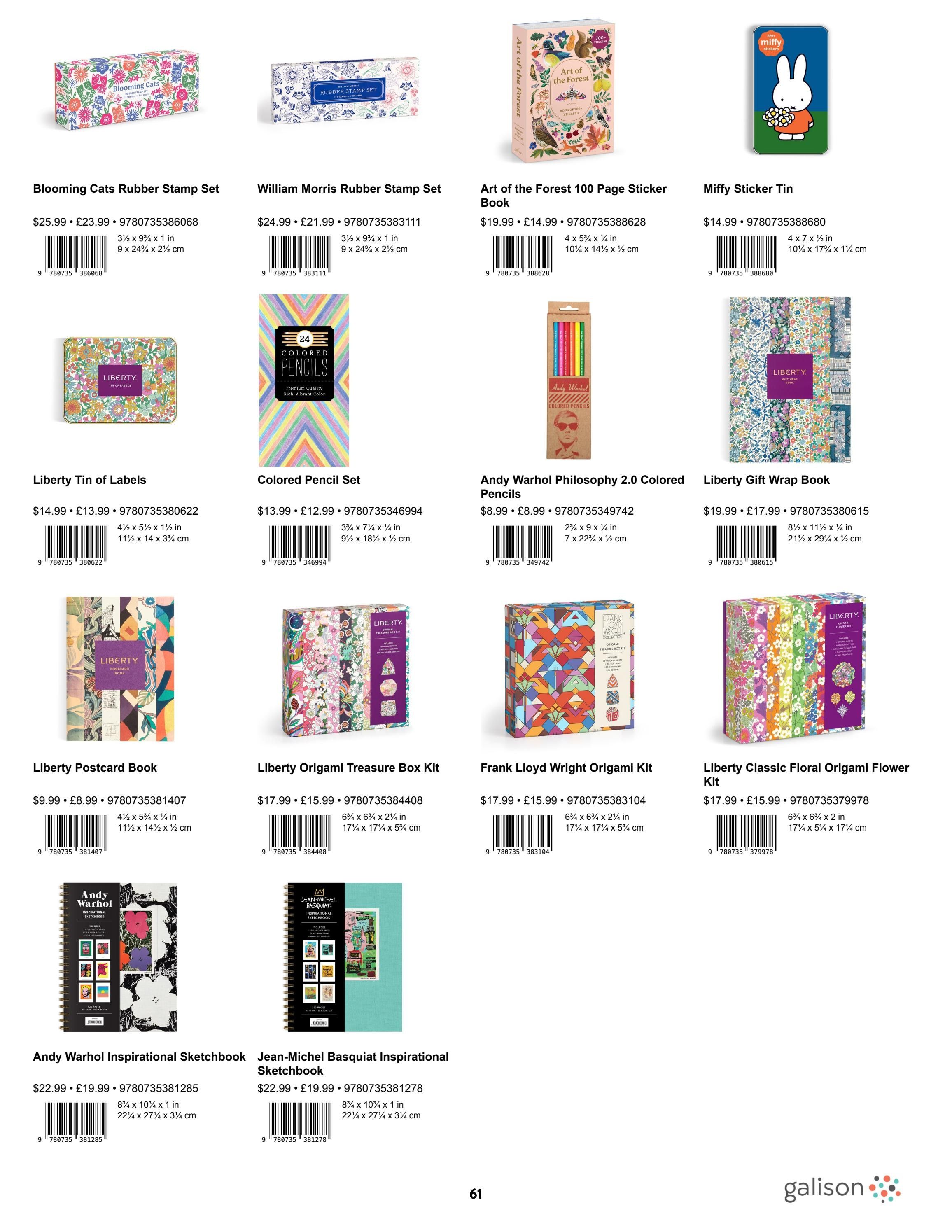 Galison Spring Gifts Catalog Weekly Ad January 1 - December 31, 2026