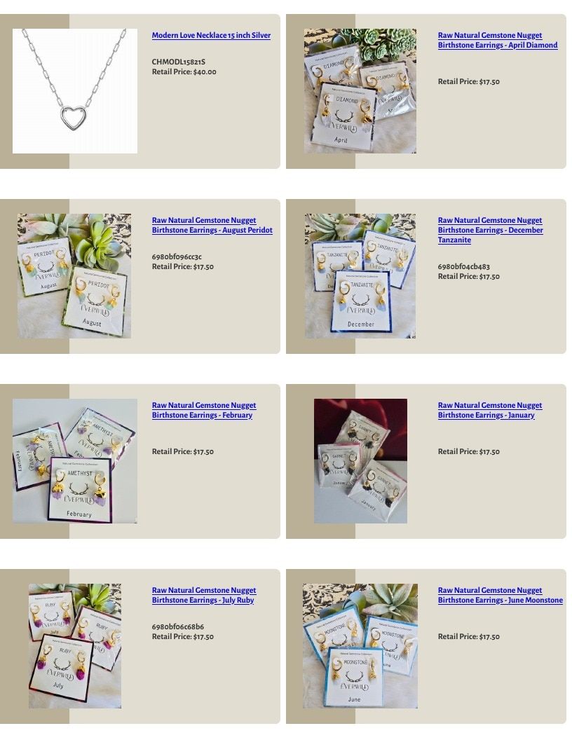 Everwild Designs Jewelry Catalog Weekly Ad January 1 - December 31, 2026